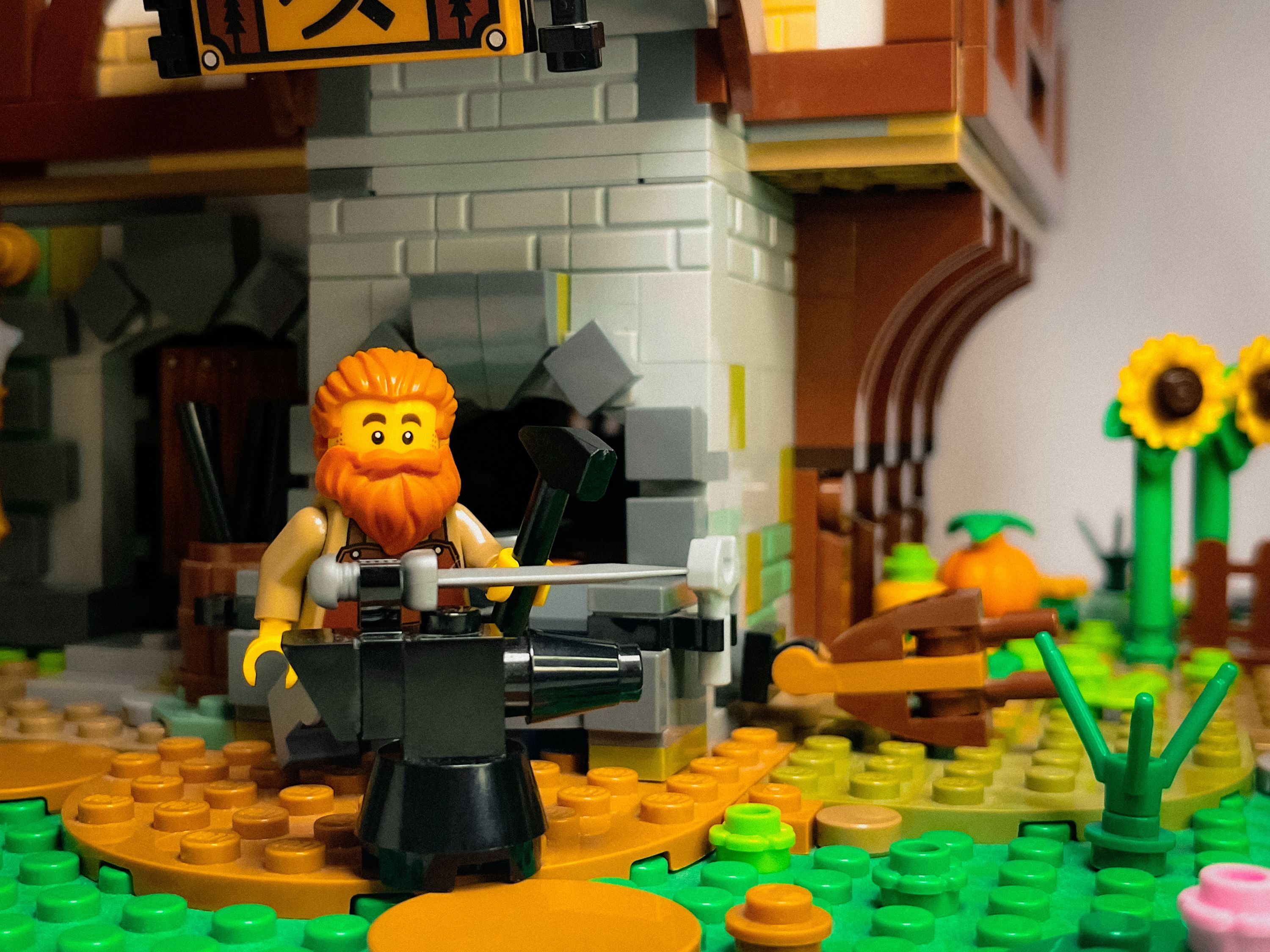 A brick-built scene by @veroniquetoys, from the world Medieval/Fantasy/Castle