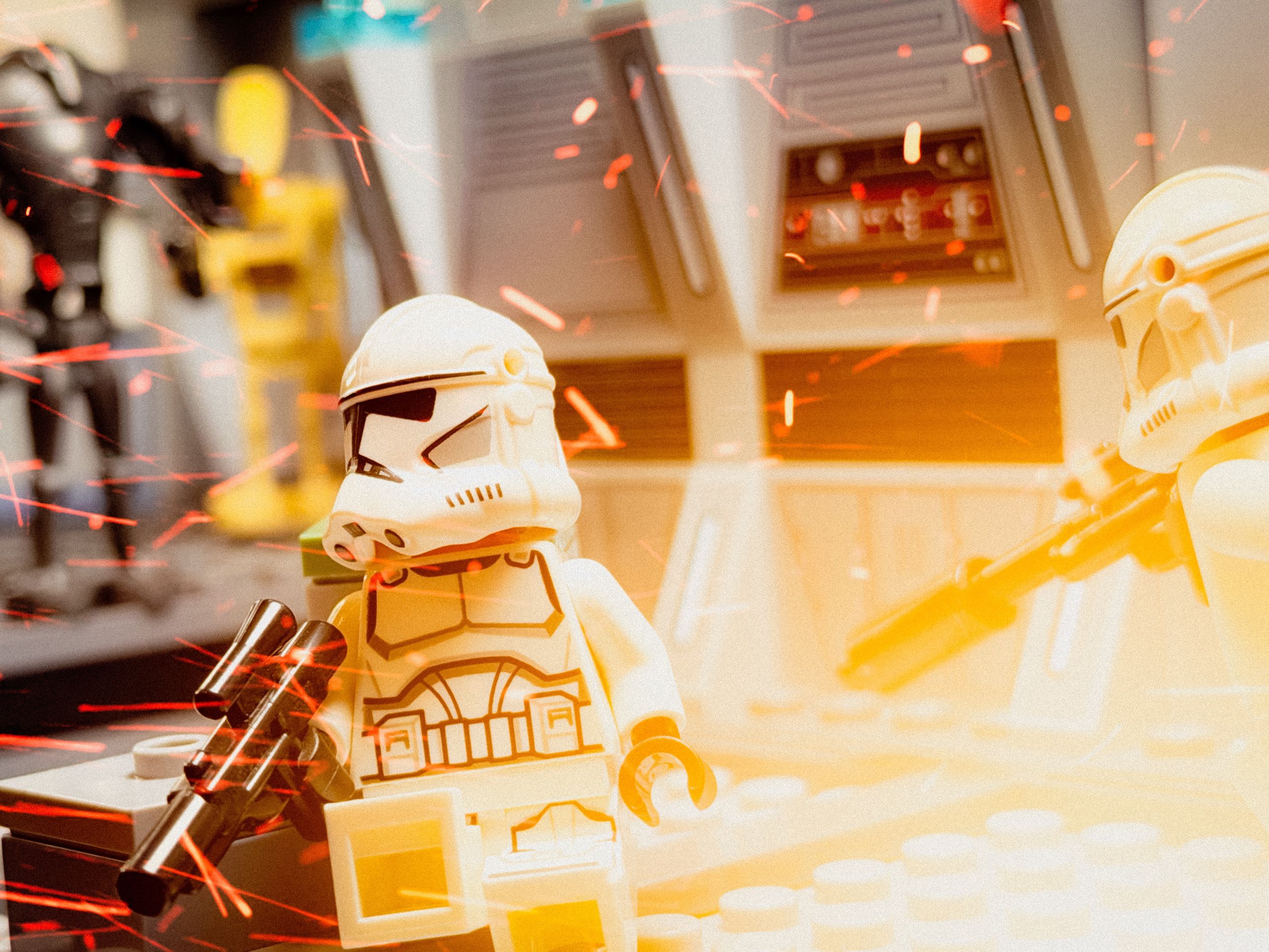 A brick-built scene by @veroniquetoys, from the world Star Wars