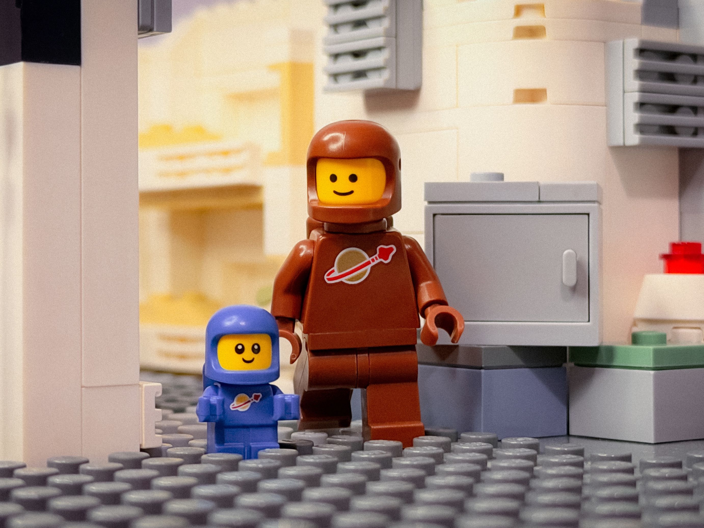 Bring your child at work day! — a brick-built scene by @veroniquetoys, from the world Space/Classic Space/Ice Planet