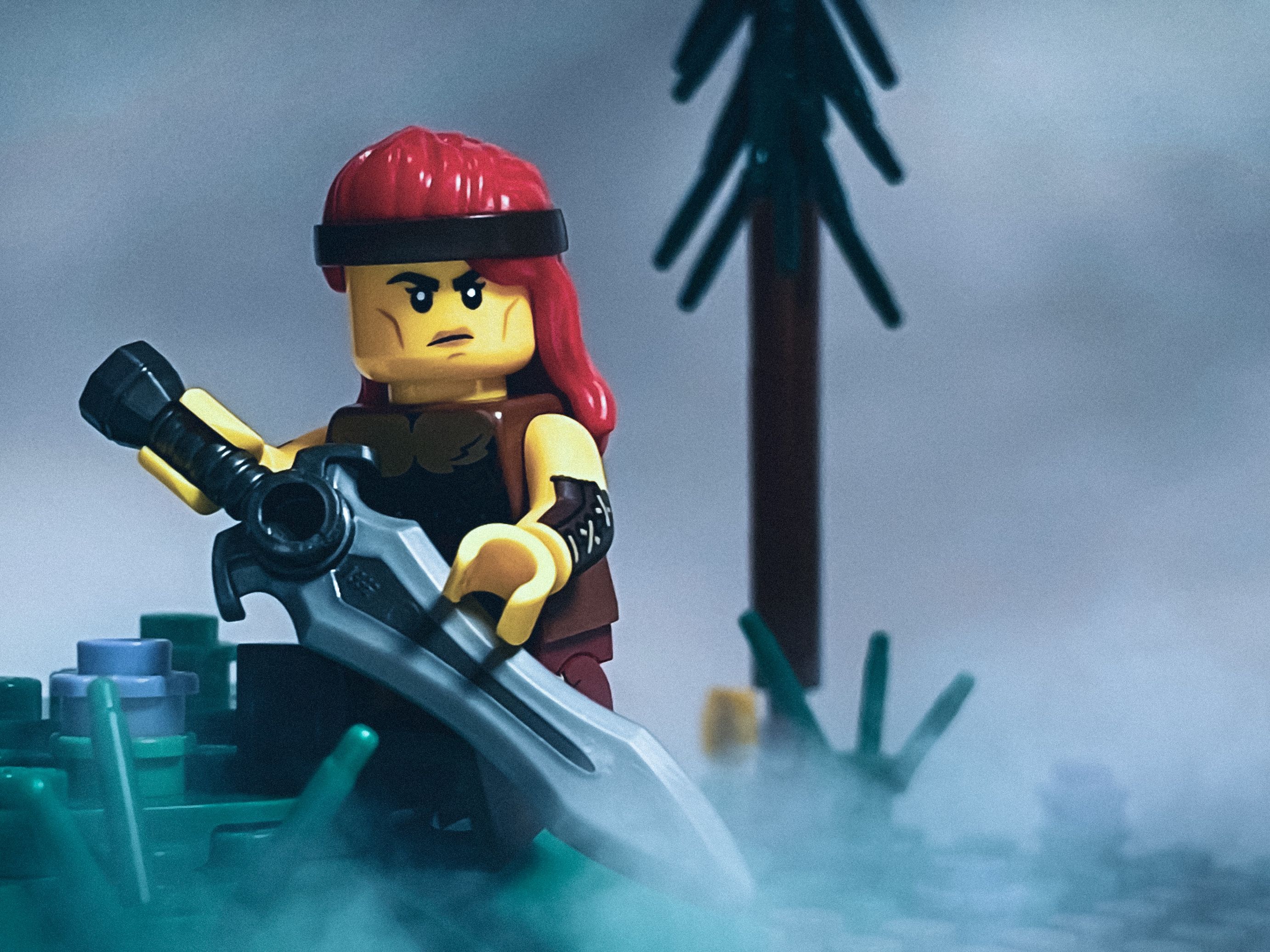 A brick-built scene by @veroniquetoys, from the world Medieval/Fantasy/Castle
