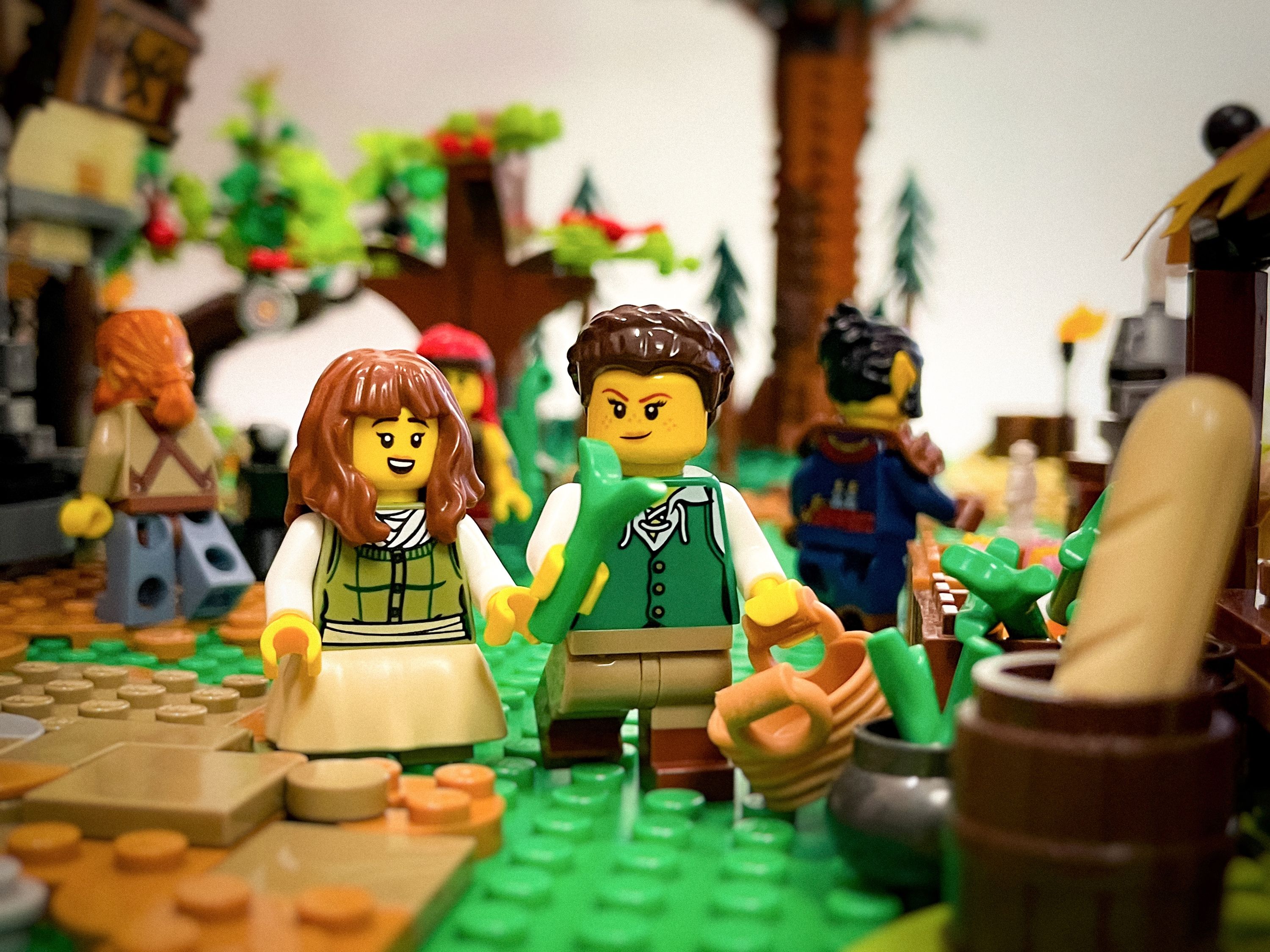 A brick-built scene by @veroniquetoys, from the world Medieval/Fantasy/Castle