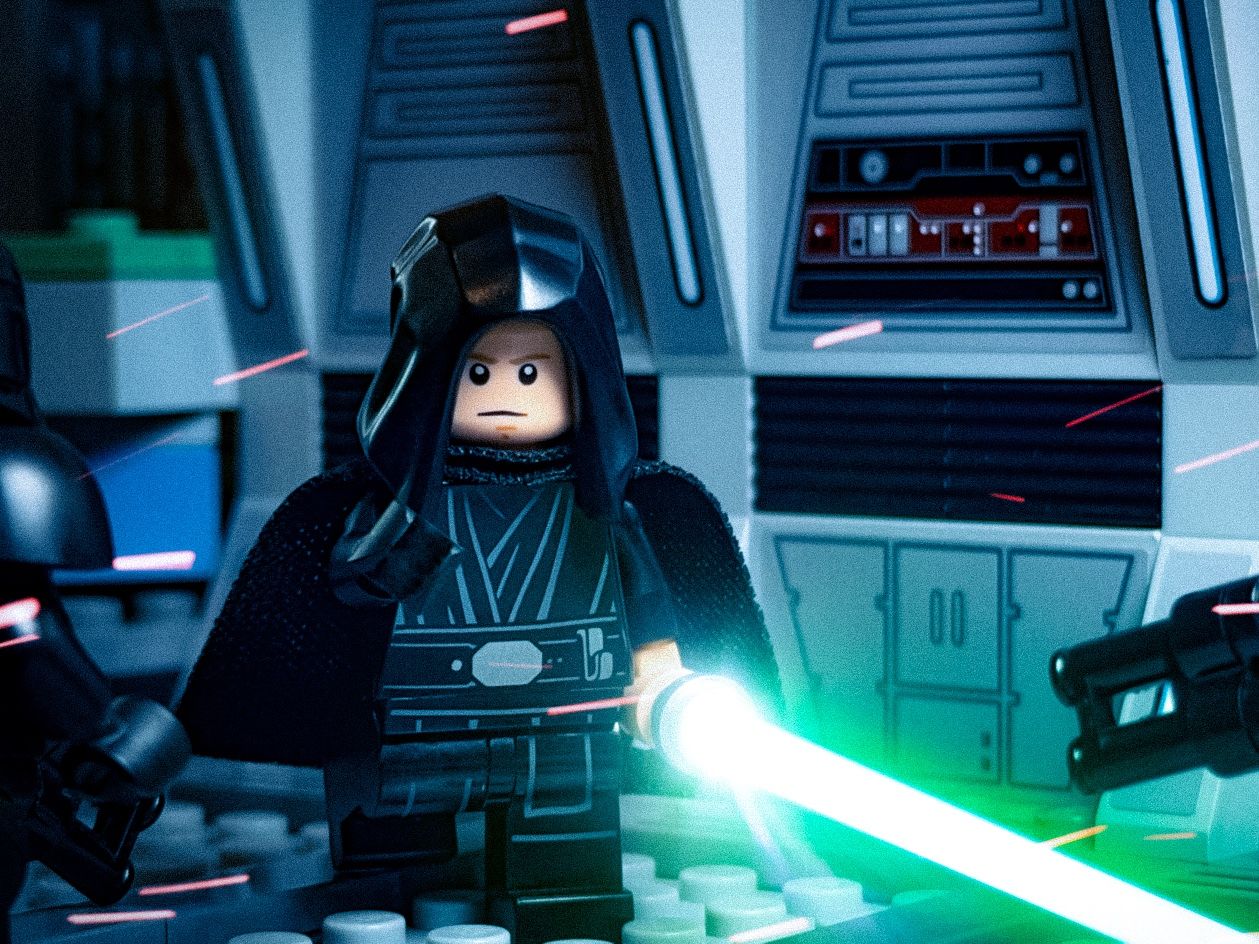 A brick-built scene by @veroniquetoys, from the world Star Wars