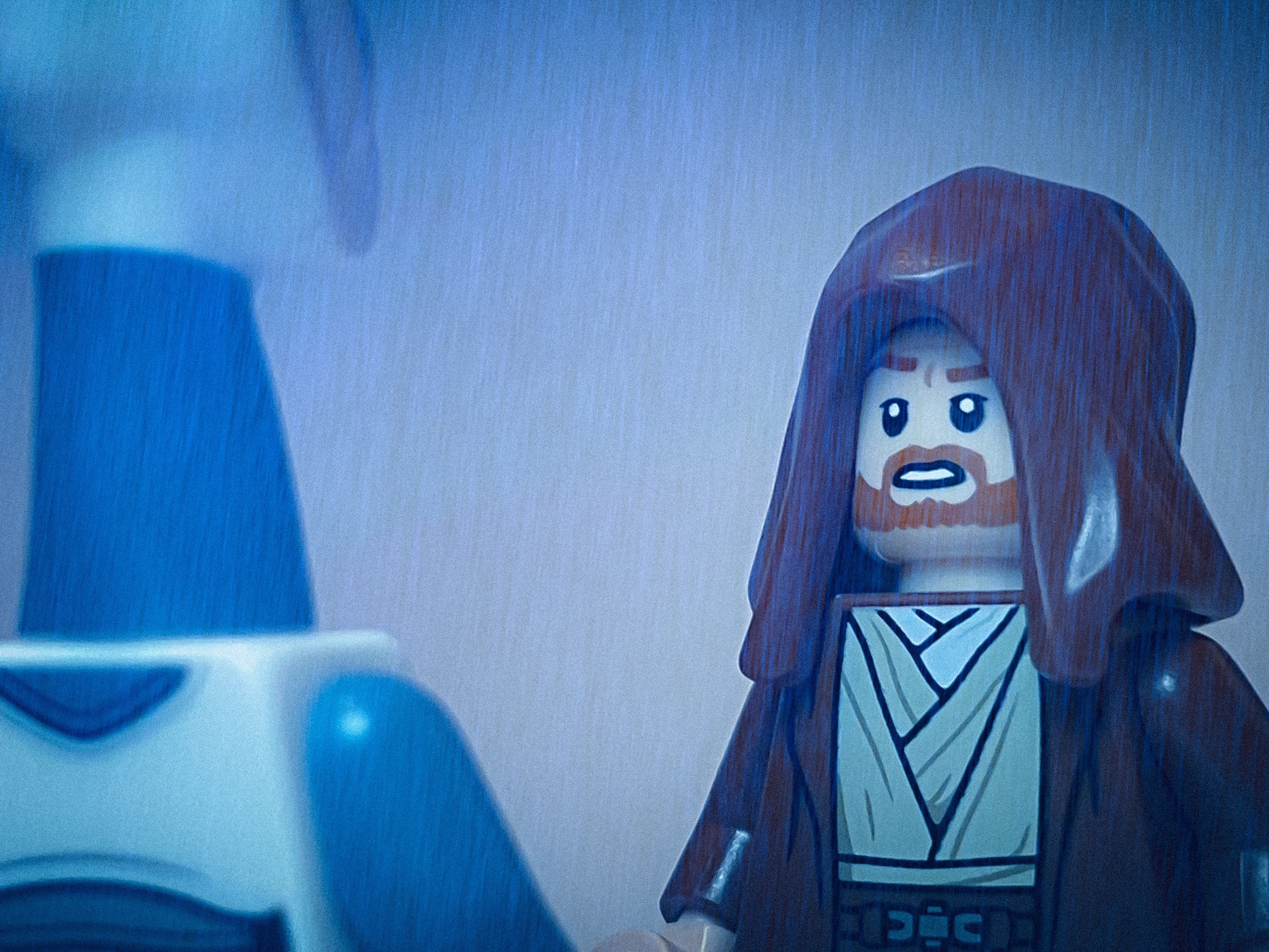 A brick-built scene by @veroniquetoys, from the world Star Wars