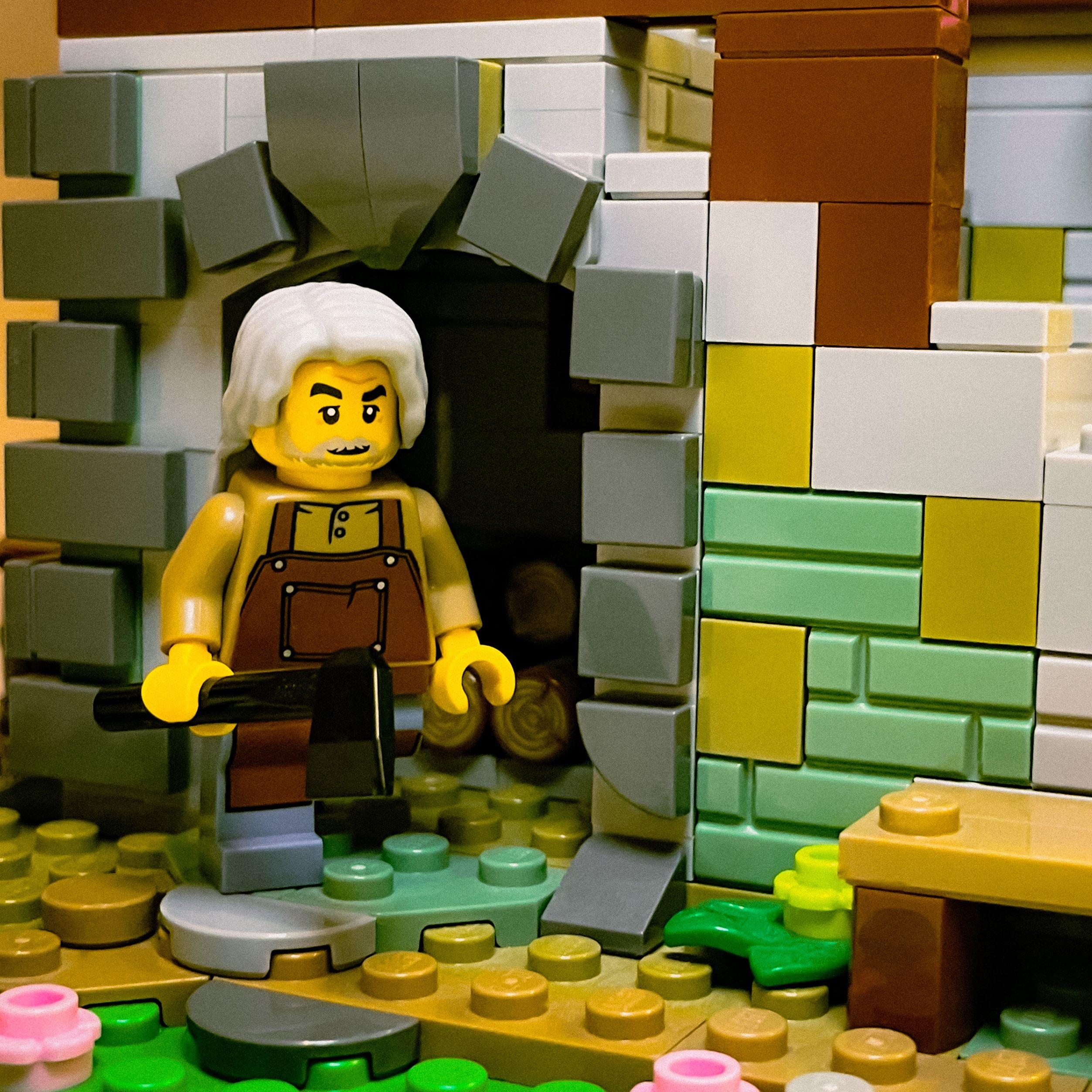 A brick-built scene by @veroniquetoys, from the world Medieval/Fantasy/Castle