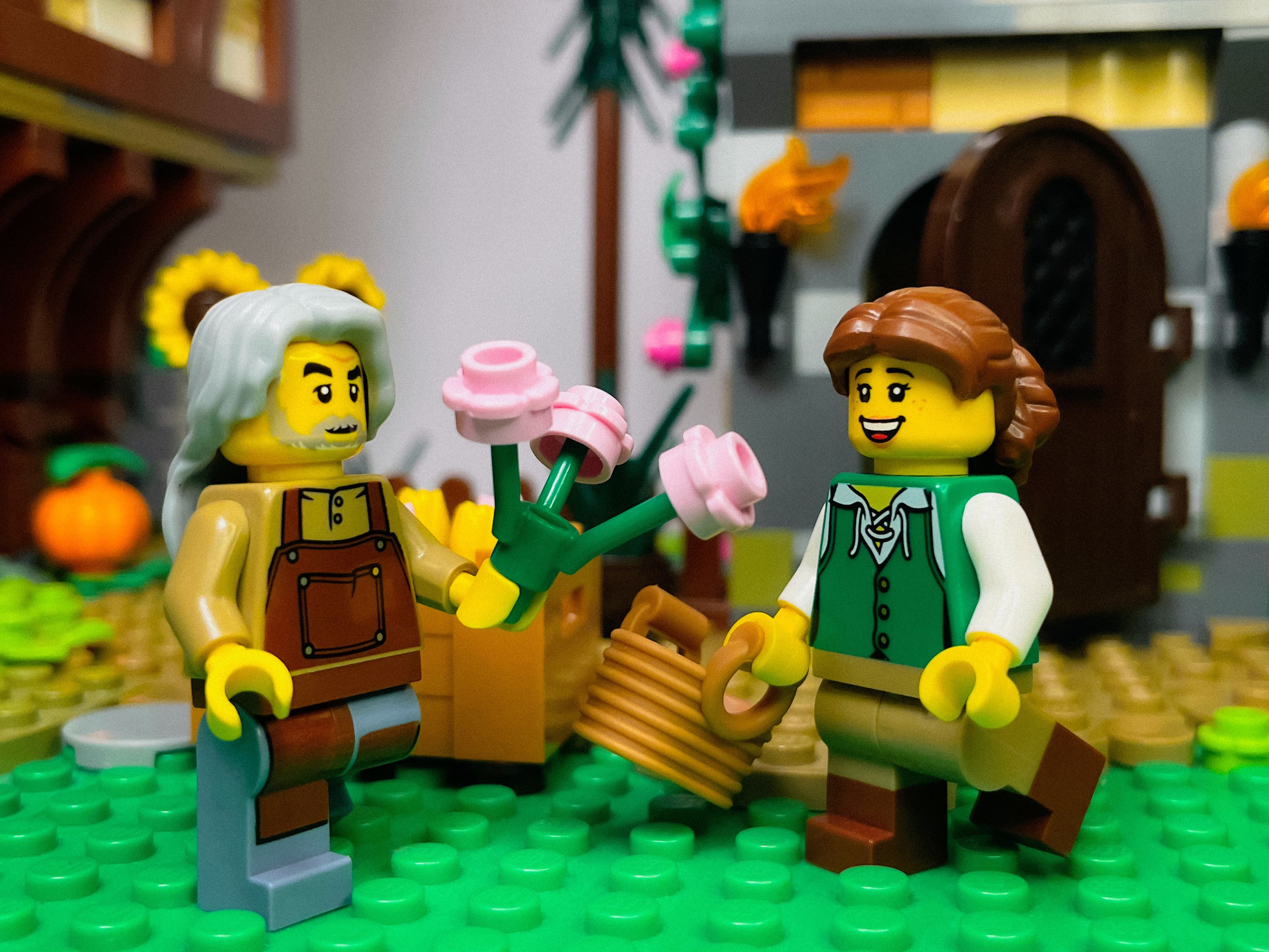 A brick-built scene by @veroniquetoys, from the world Medieval/Fantasy/Castle