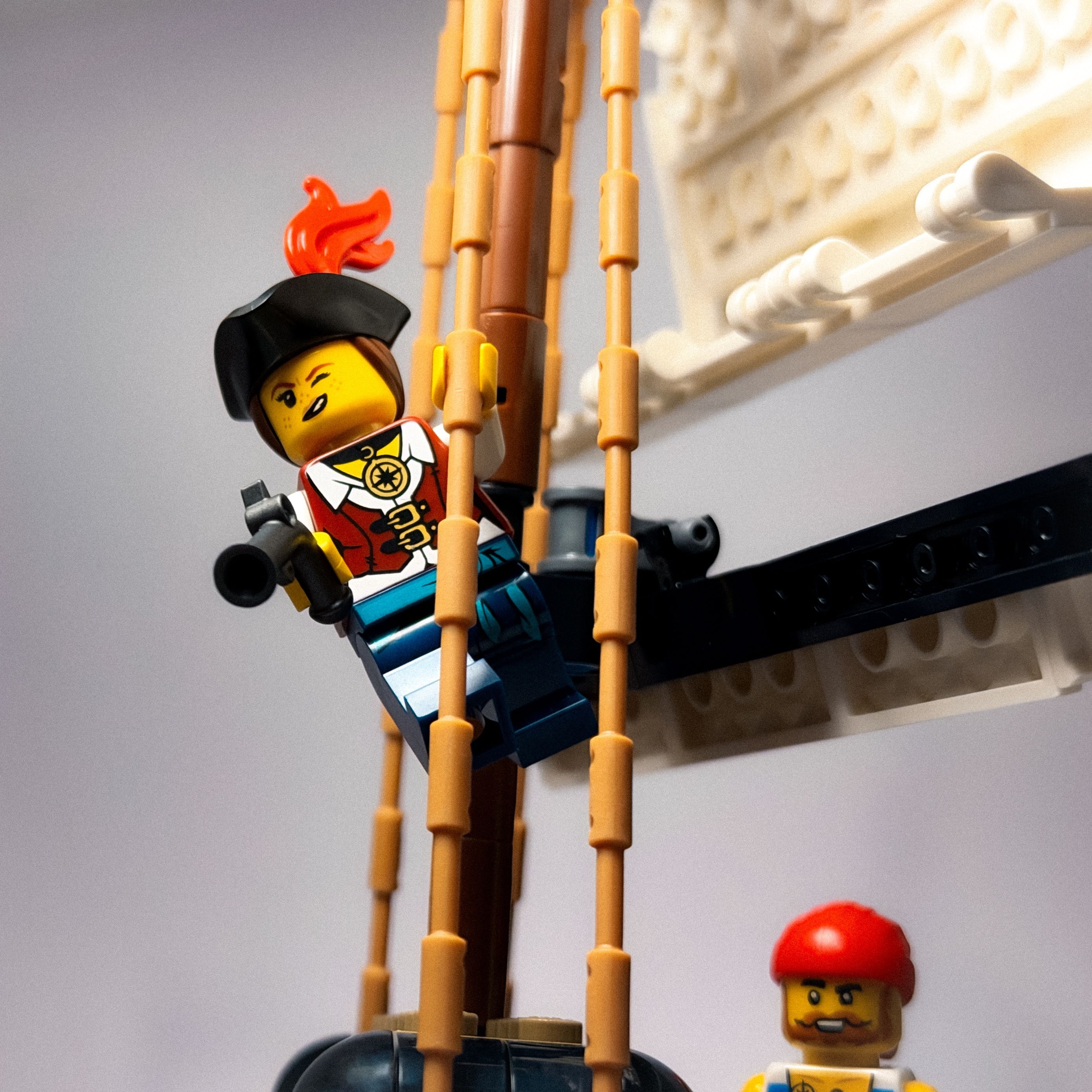 A brick-built scene by @veroniquetoys, from the world PIRATES!!!