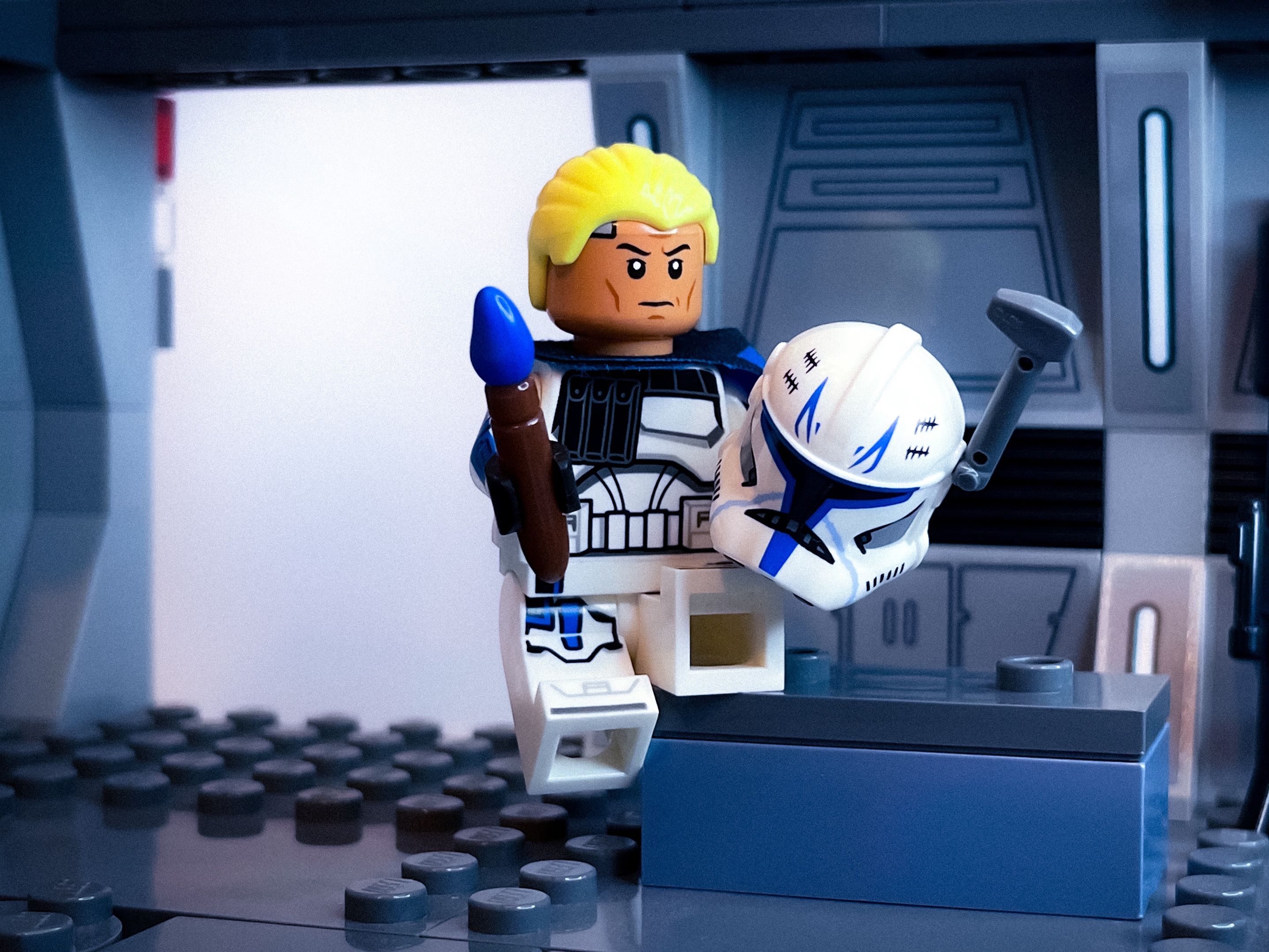 A brick-built scene by @veroniquetoys, from the world Star Wars