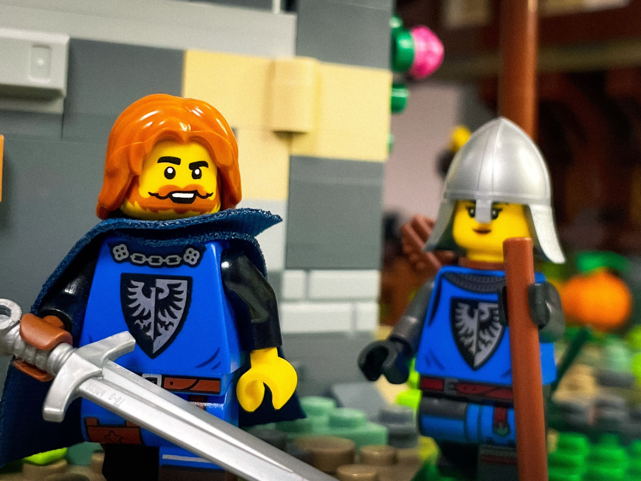 A brick-built scene by @veroniquetoys, from the world Medieval/Fantasy/Castle