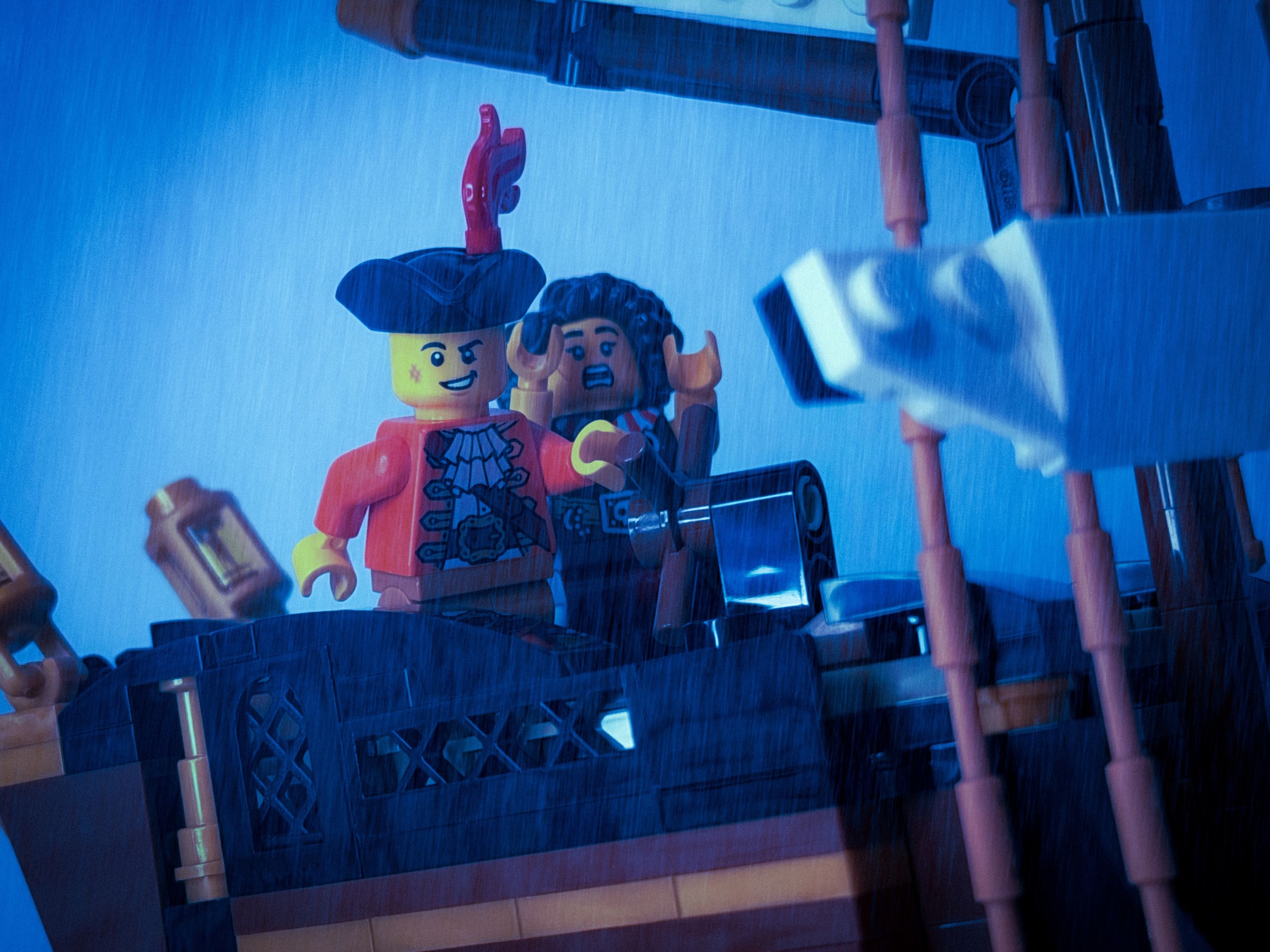 A brick-built scene by @veroniquetoys, from the world PIRATES!!!