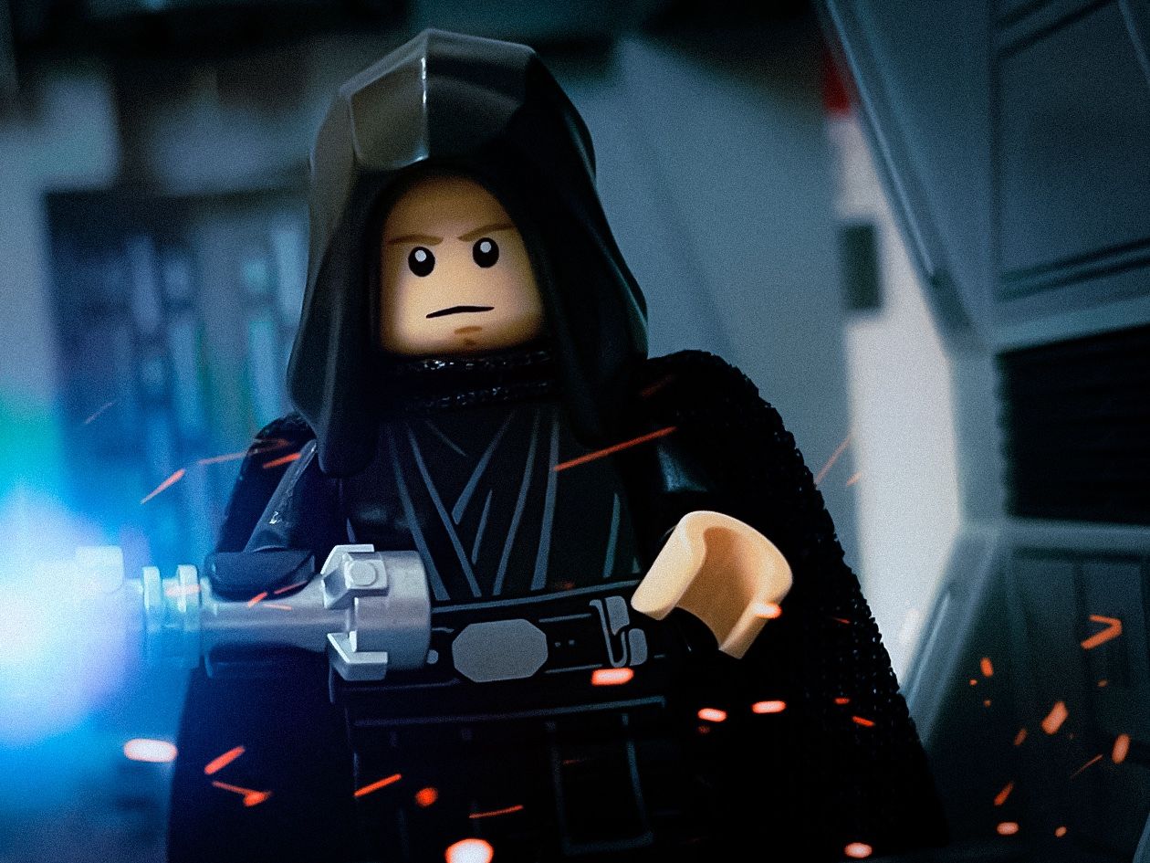 A brick-built scene by @veroniquetoys, from the world Star Wars