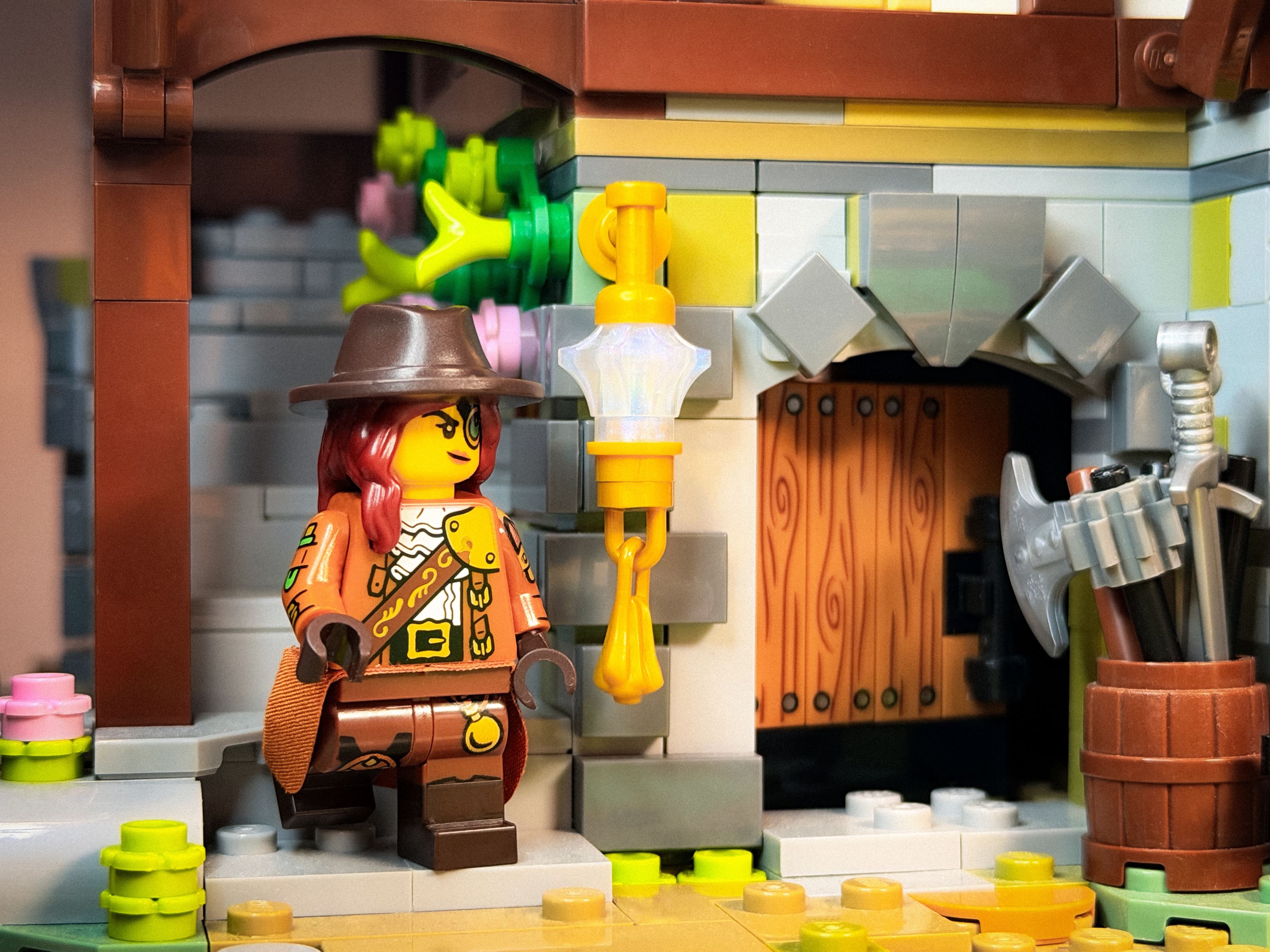 A brick-built scene by @veroniquetoys, from the world Medieval/Fantasy/Castle