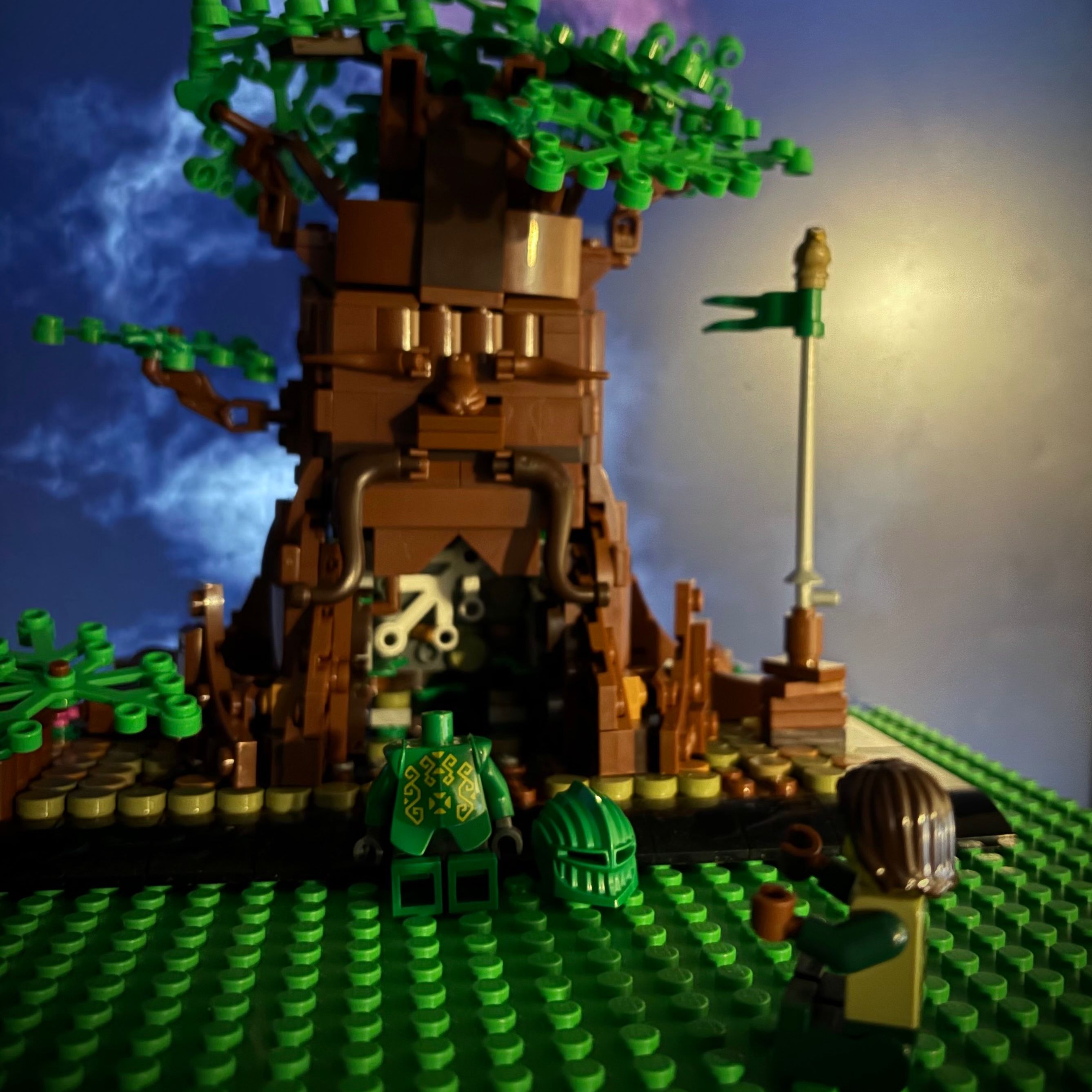 The Armor Awaits the Chosen Warrior — a brick-built scene by @theislandsaga, from the world The Island Saga. A story.