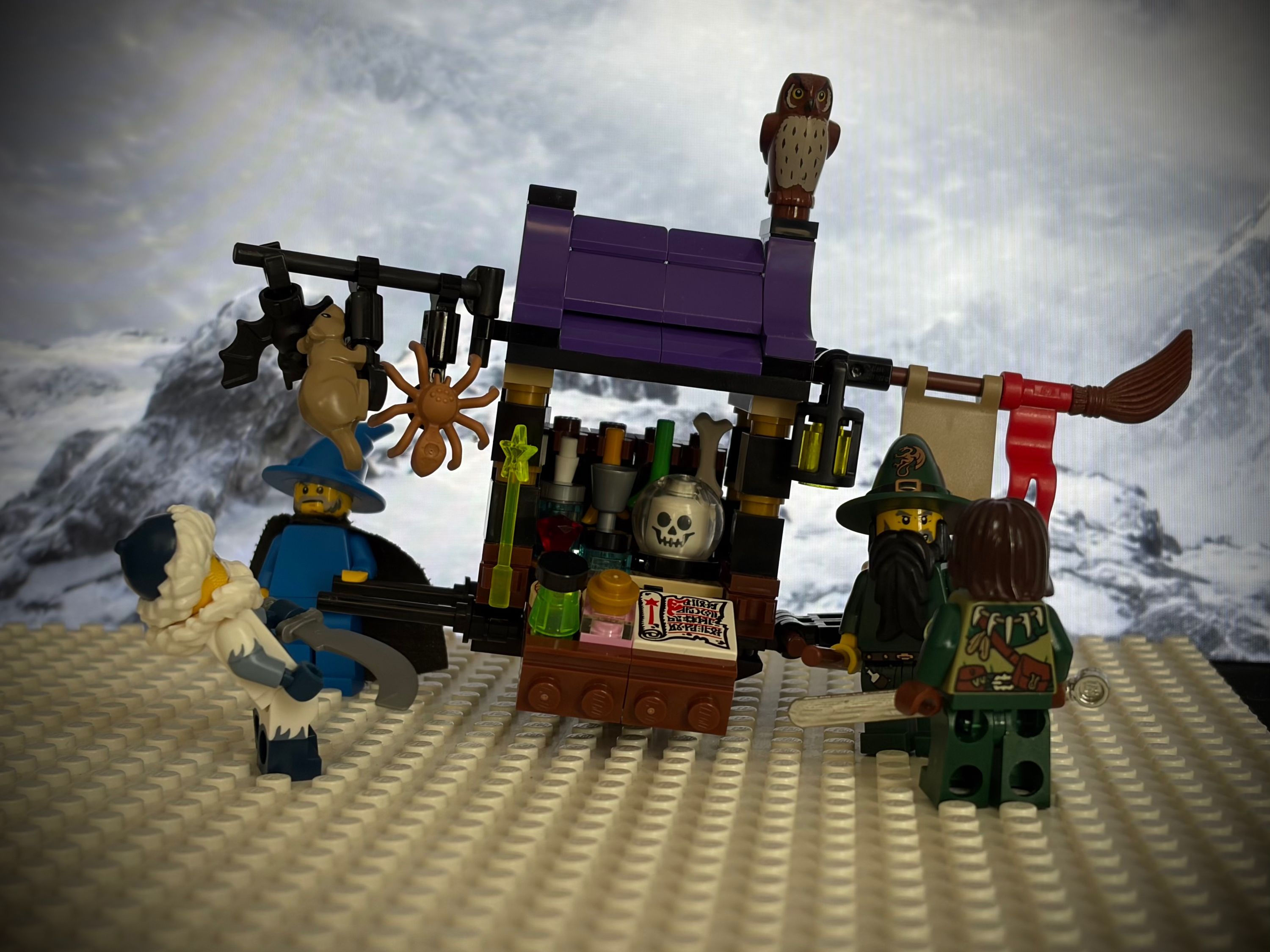 Visiting the potion seller. — a brick-built scene by @theislandsaga, from the world The Island Saga. A story.