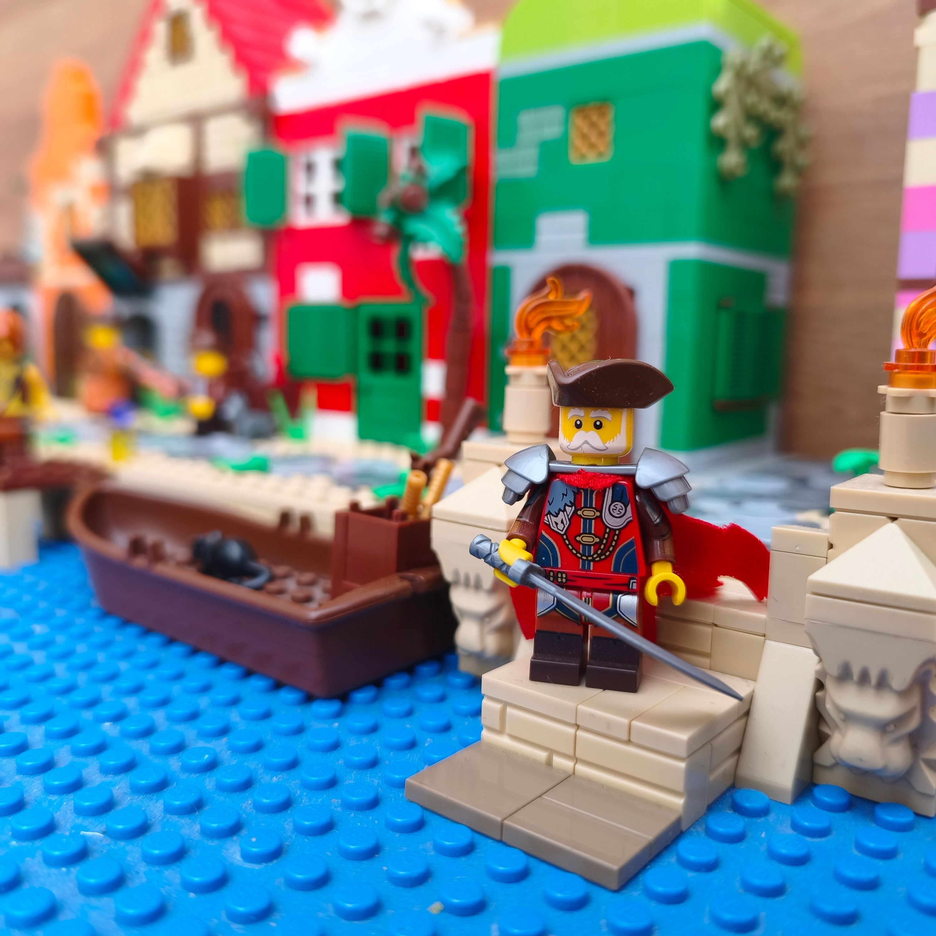 A brick-built scene by @fredebrick, from the world Riverlands