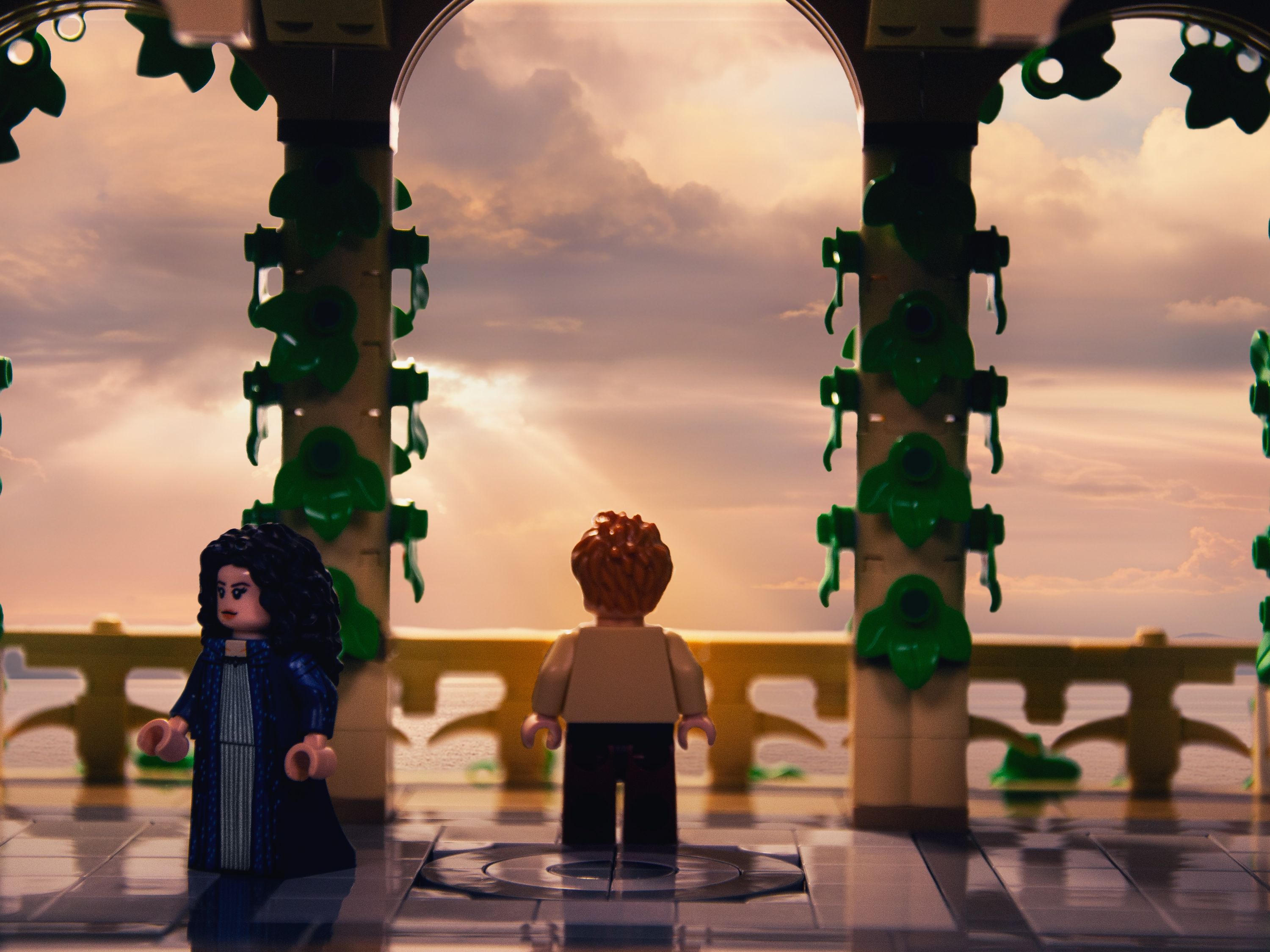 "Don't go." — Anakin Skywalker — a brick-built scene by @sw_lab, from the world ⭐️ A Galaxy Far, Far Away