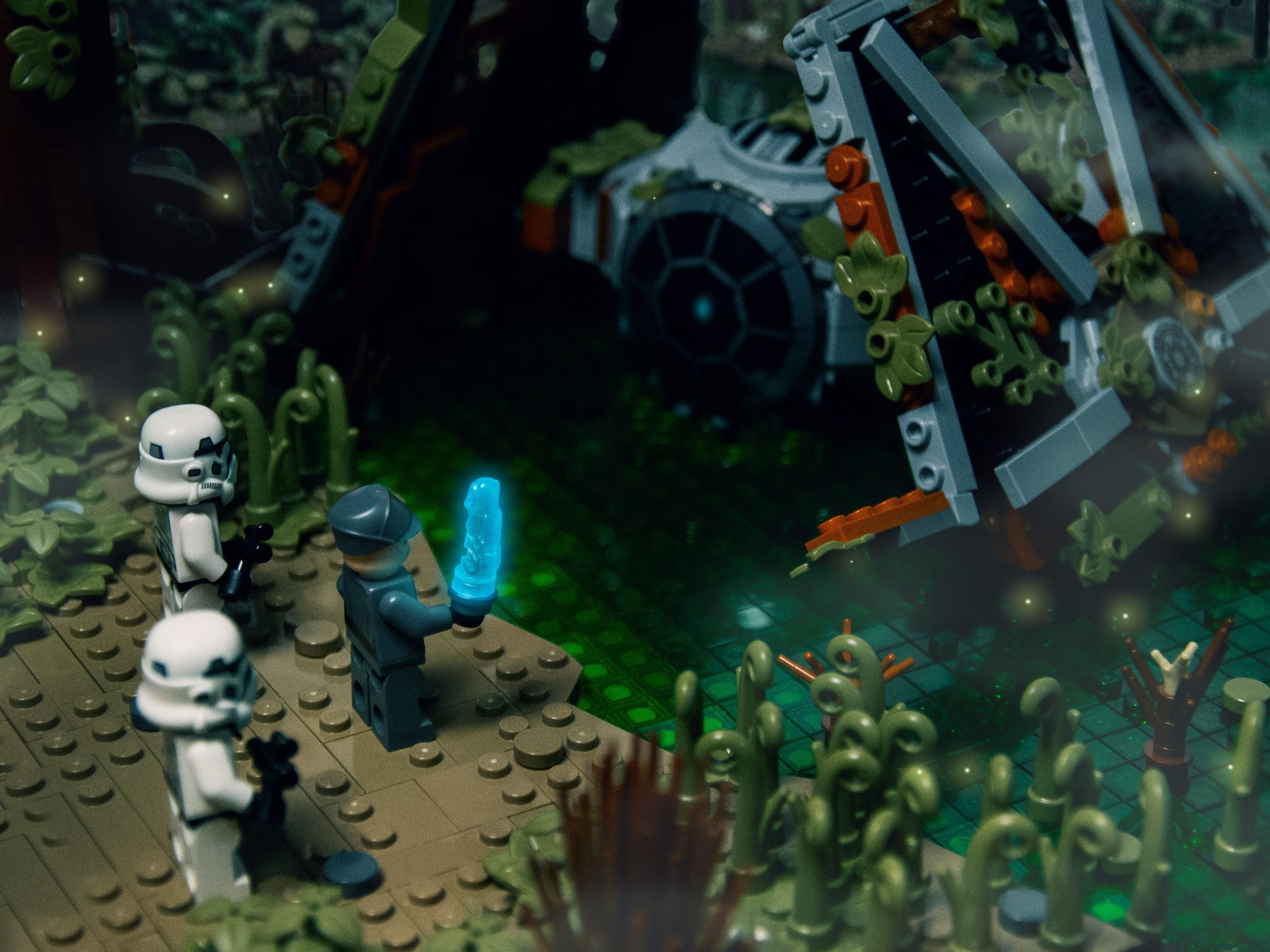 "Sir, the tip was good. It's one of ours," the officer reports upon arrival. — a brick-built scene by @sw_lab, from the…