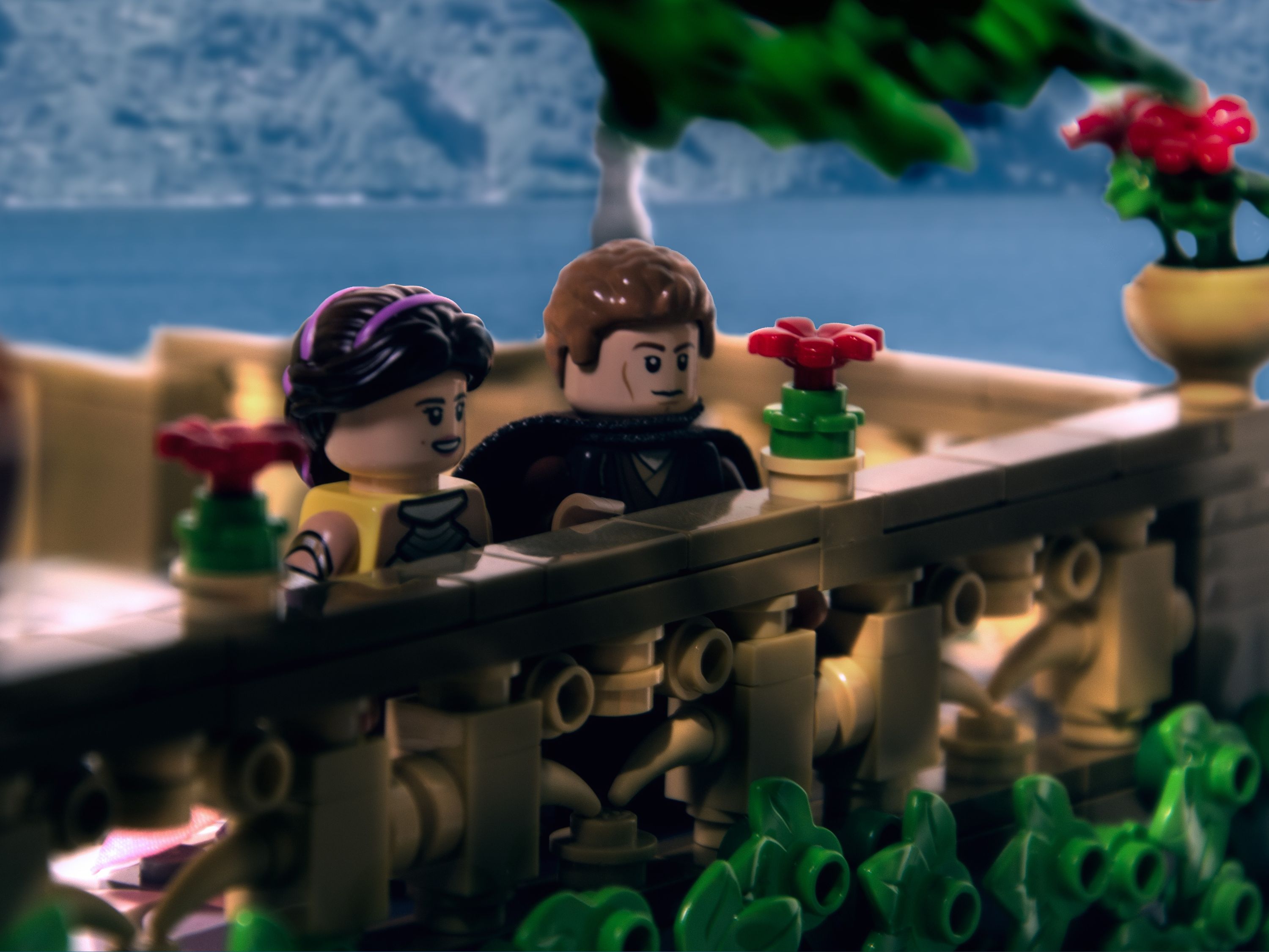 "I don't like sand. It's coarse and rough and irritating, and it gets everywhere." — Anakin Skywalker — a brick-built scene…