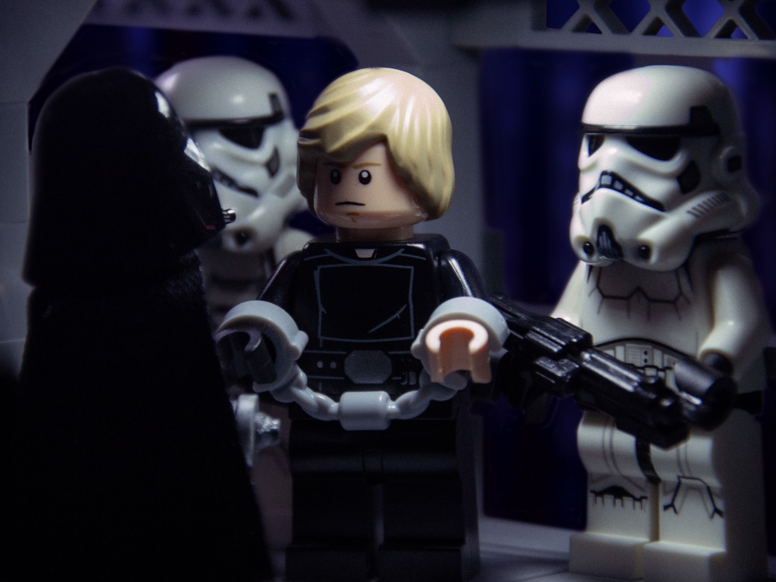 "Then my father is truly dead." — Luke Skywalker — a brick-built scene by @sw_lab, from the world ⭐️ A Galaxy Far, Far Away
