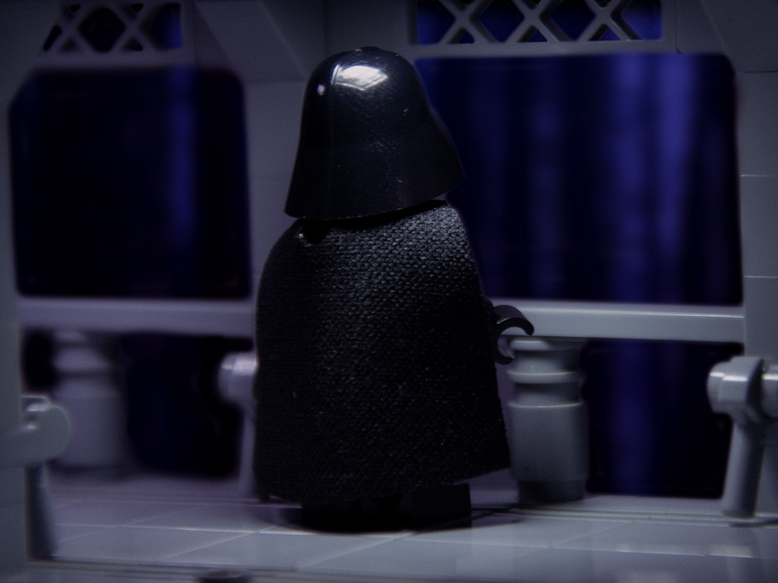Vader contemplates Luke's words ... — a brick-built scene by @sw_lab, from the world ⭐️ A Galaxy Far, Far Away