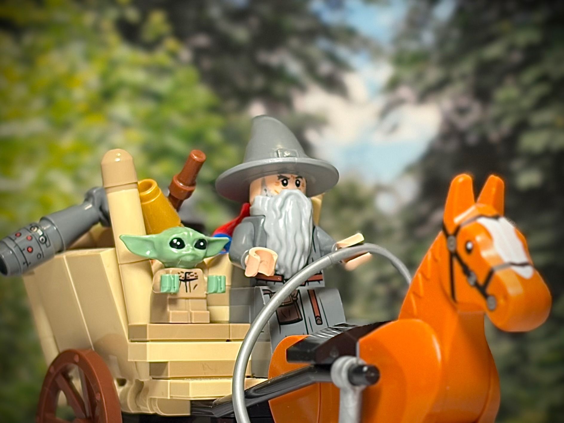 They arrive precisely when they mean to. — a brick-built scene by @brickwolfandcubs, from the world Crossovers and What Ifs…