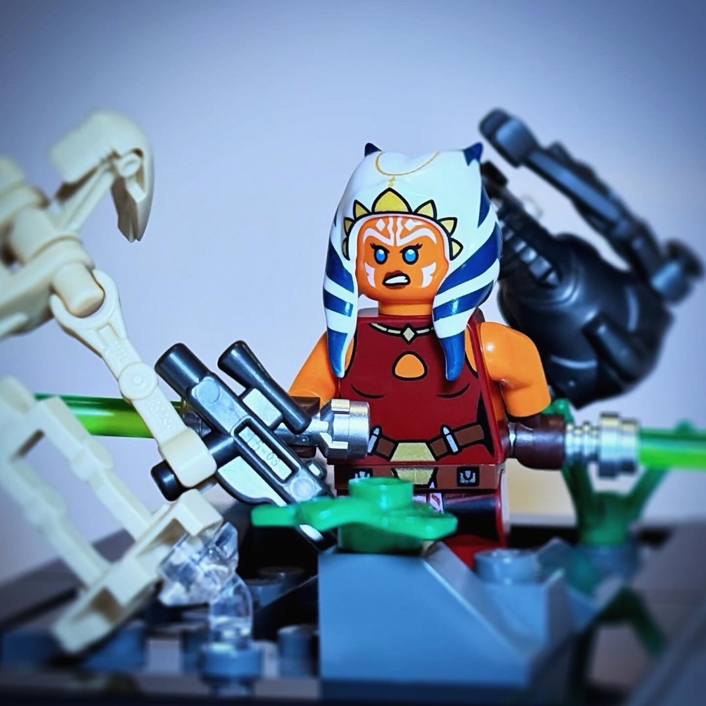 Clankers like butter. — a brick-built scene by @brickwolfandcubs, from the world STAR WARS