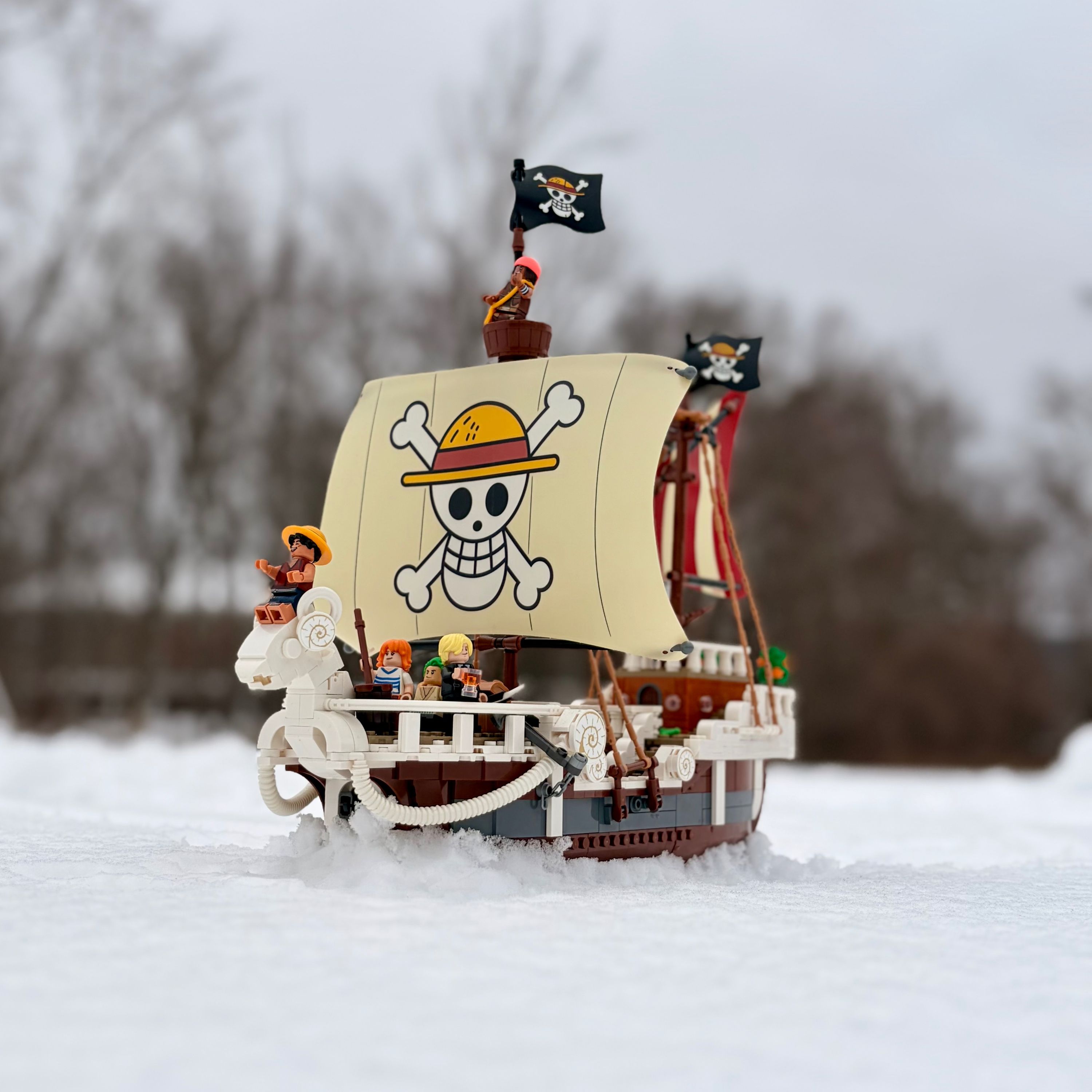 The Going Merry — a brick-built scene by @jacksonschimpf, from the world One Peice