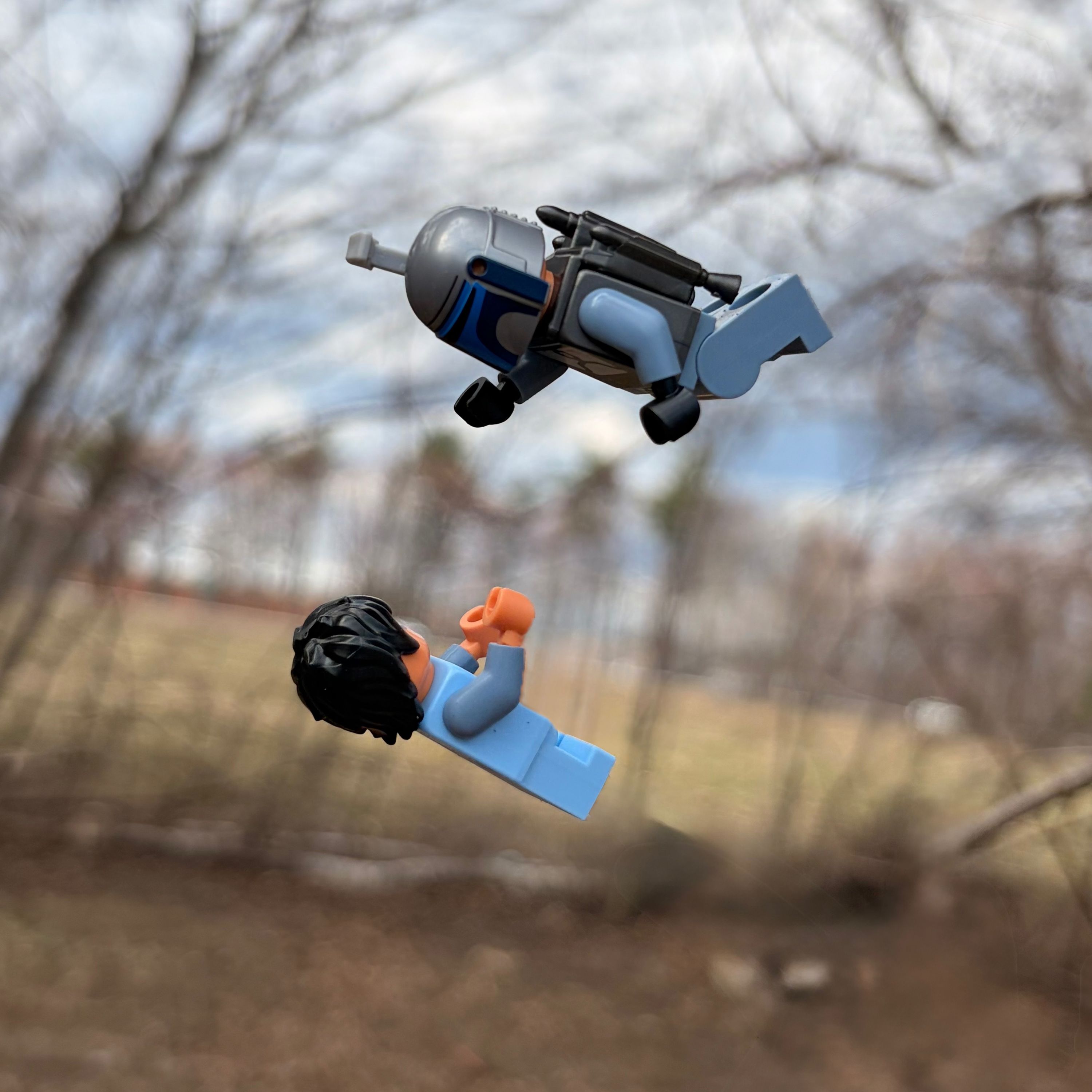 Jango Fett and his beloved son — a brick-built scene by @jacksonschimpf, from the world Star Wars
