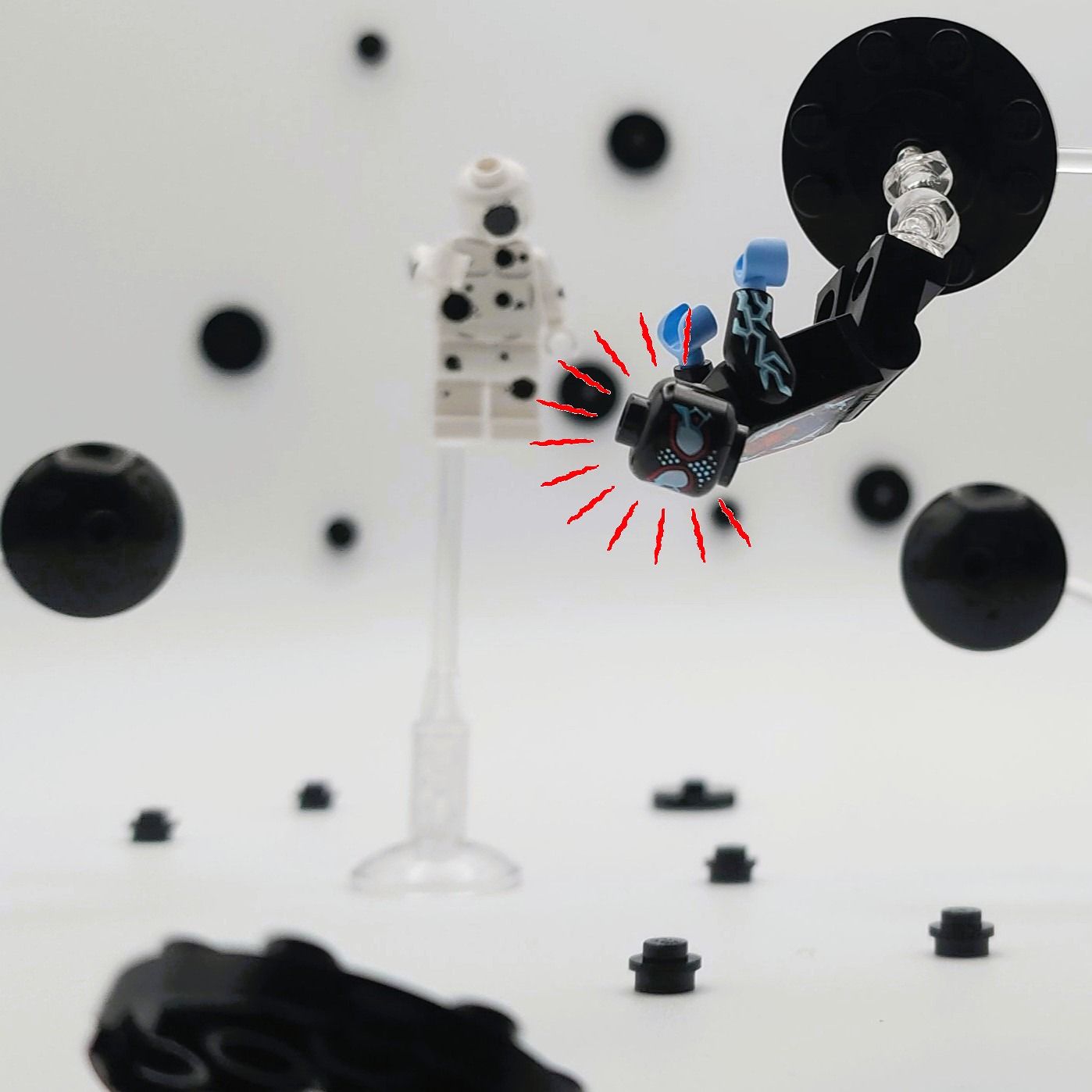 Miles vs Spot part 3 — a brick-built scene by @brickyric, from the world Heroes & Villains