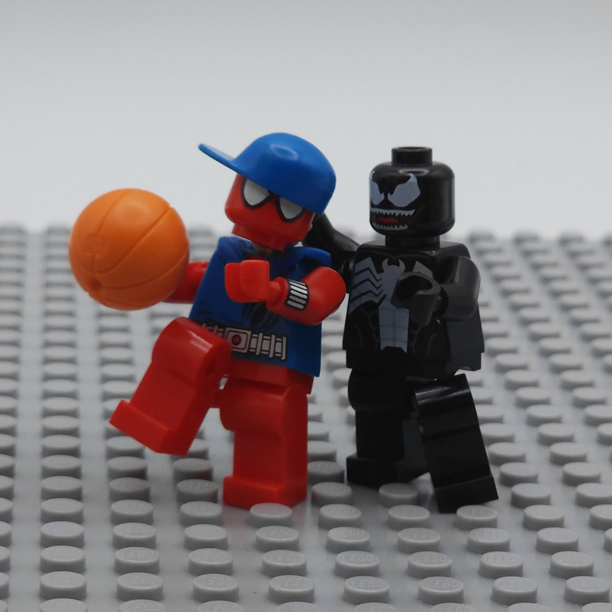 Venom coming in for the steal. — a brick-built scene by @brickyric, from the world Bball!