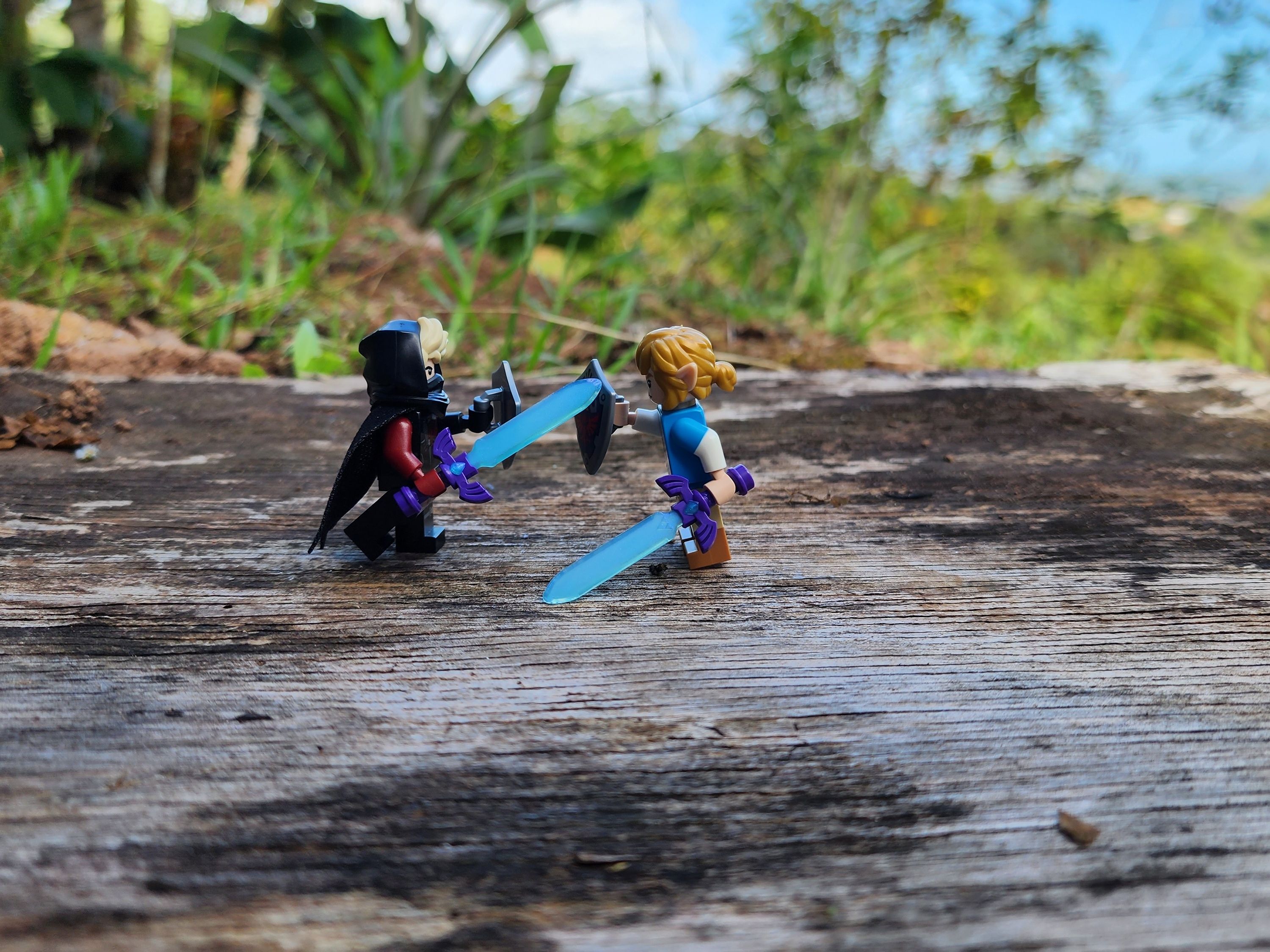 "Lesson Three: (Sword)Master Link" — a brick-built scene by @brickyric, from the world Ronin's Adventures