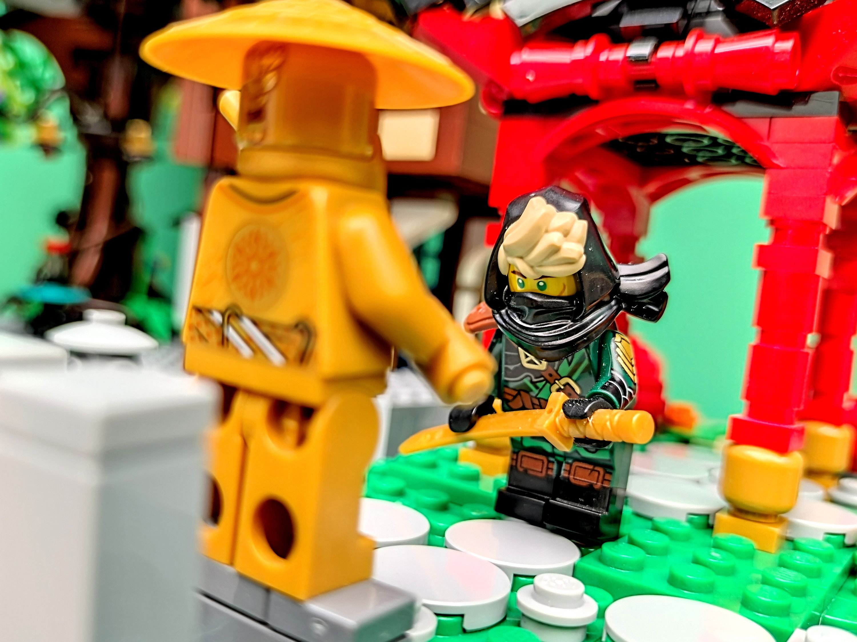 The deeper the bow, the more respect. — a brick-built scene by @pixalixbrix, from the world Tales from the Garden District
