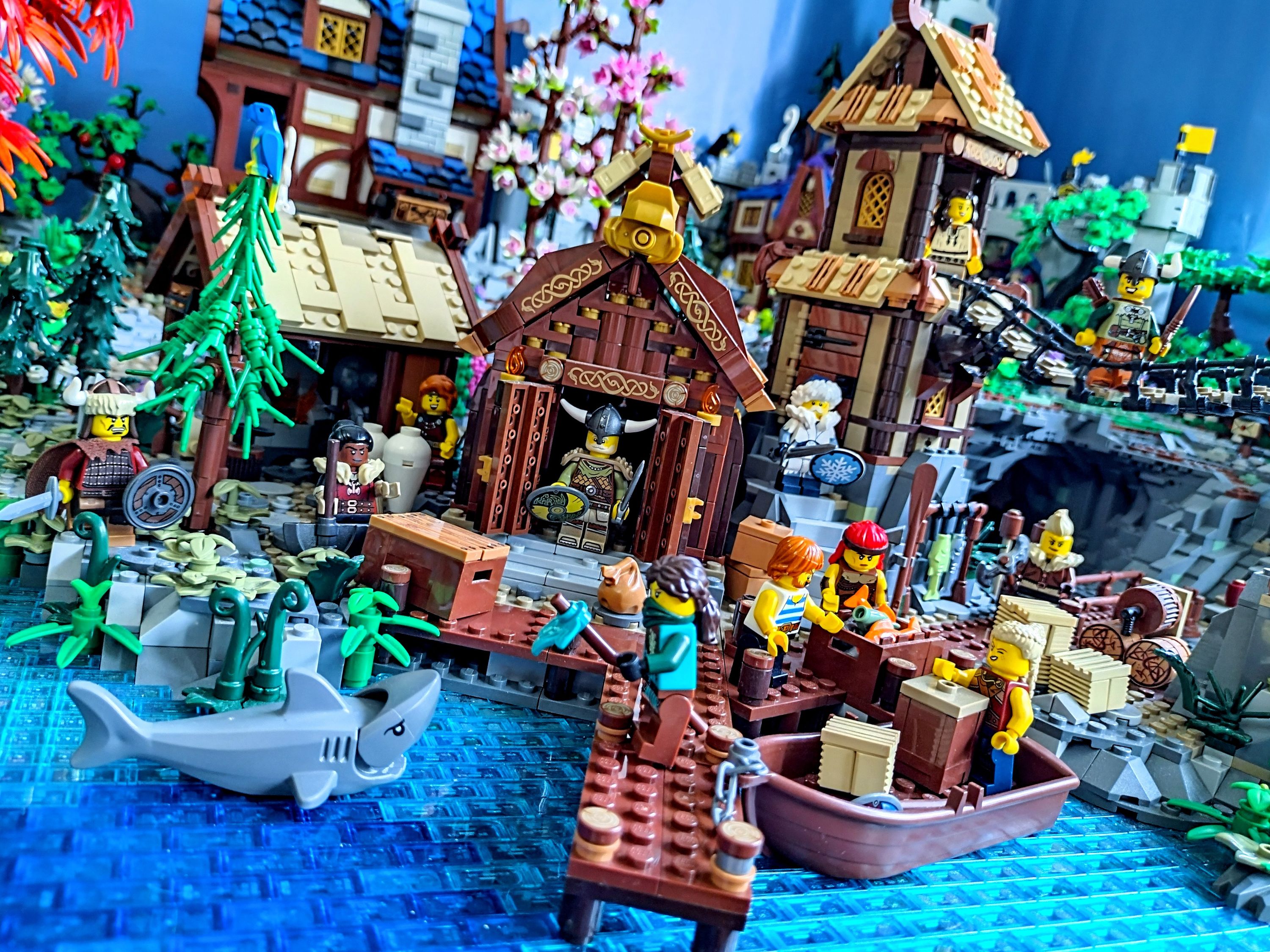 The buildings down on the water's edge were constructed by the seafaring clans from the distant north shore of the Great…
