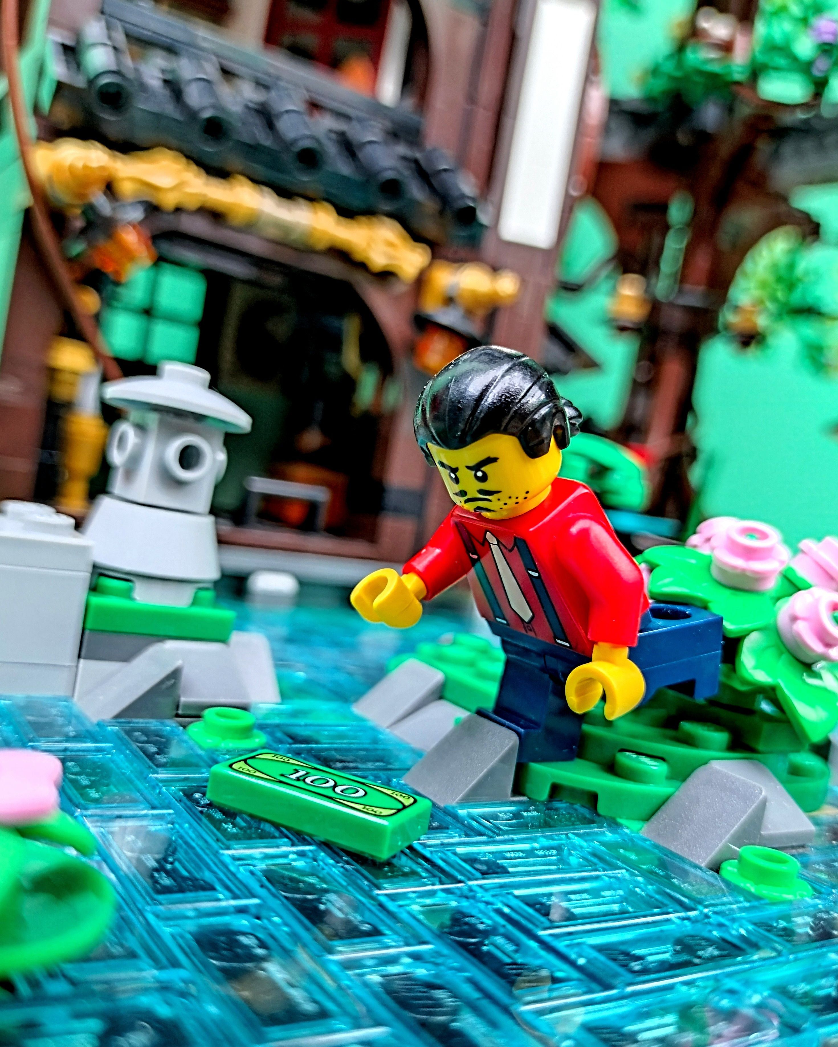 Ugh... Annoying!! — a brick-built scene by @pixalixbrix, from the world Tales from the Garden District