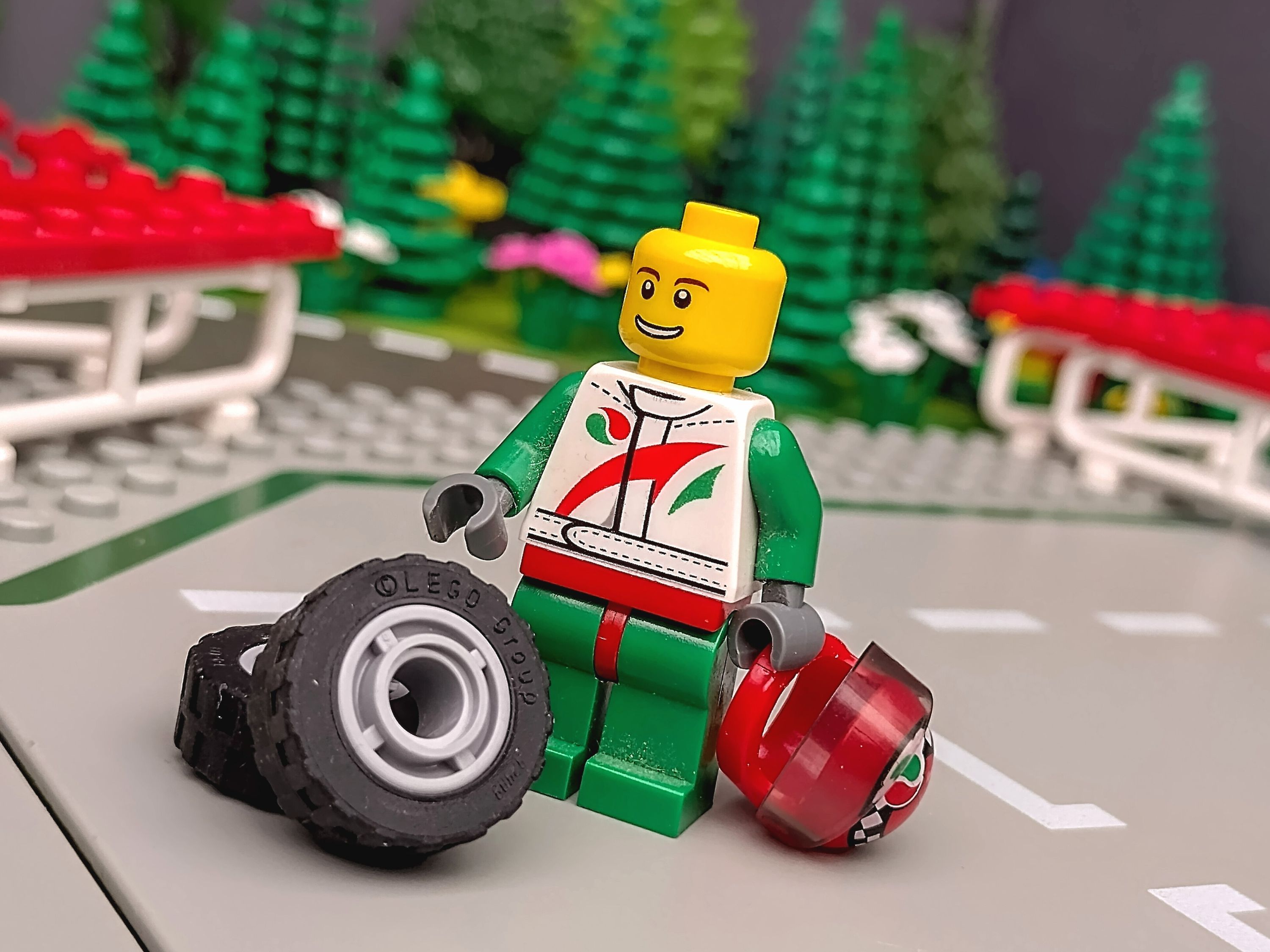 The driver is confident of some fast lap times and good reliability from the car today. — a brick-built scene by…