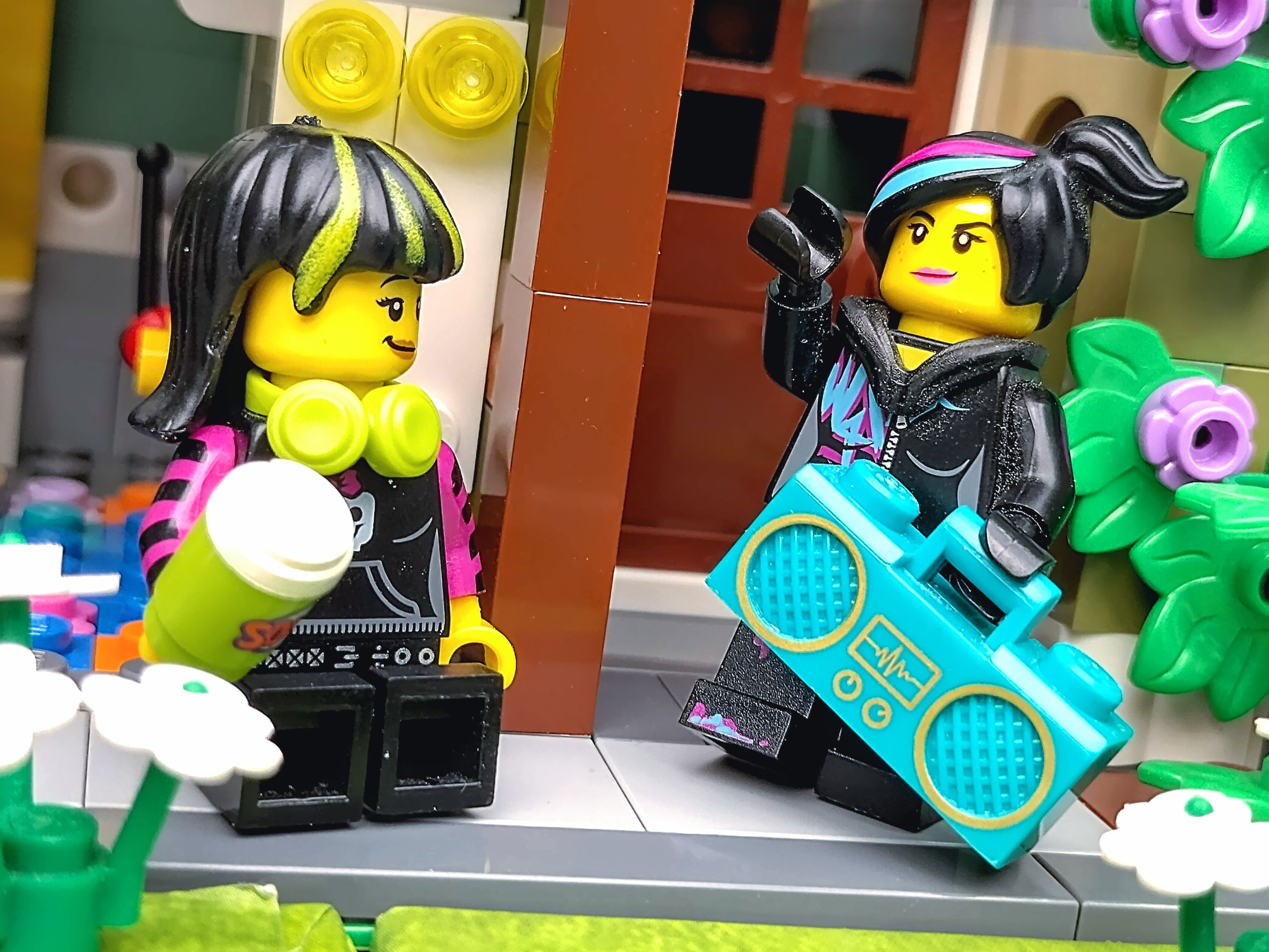 🖤 Emo girl hang out! — a brick-built scene by @pixalixbrix, from the world 31131 Creator Street