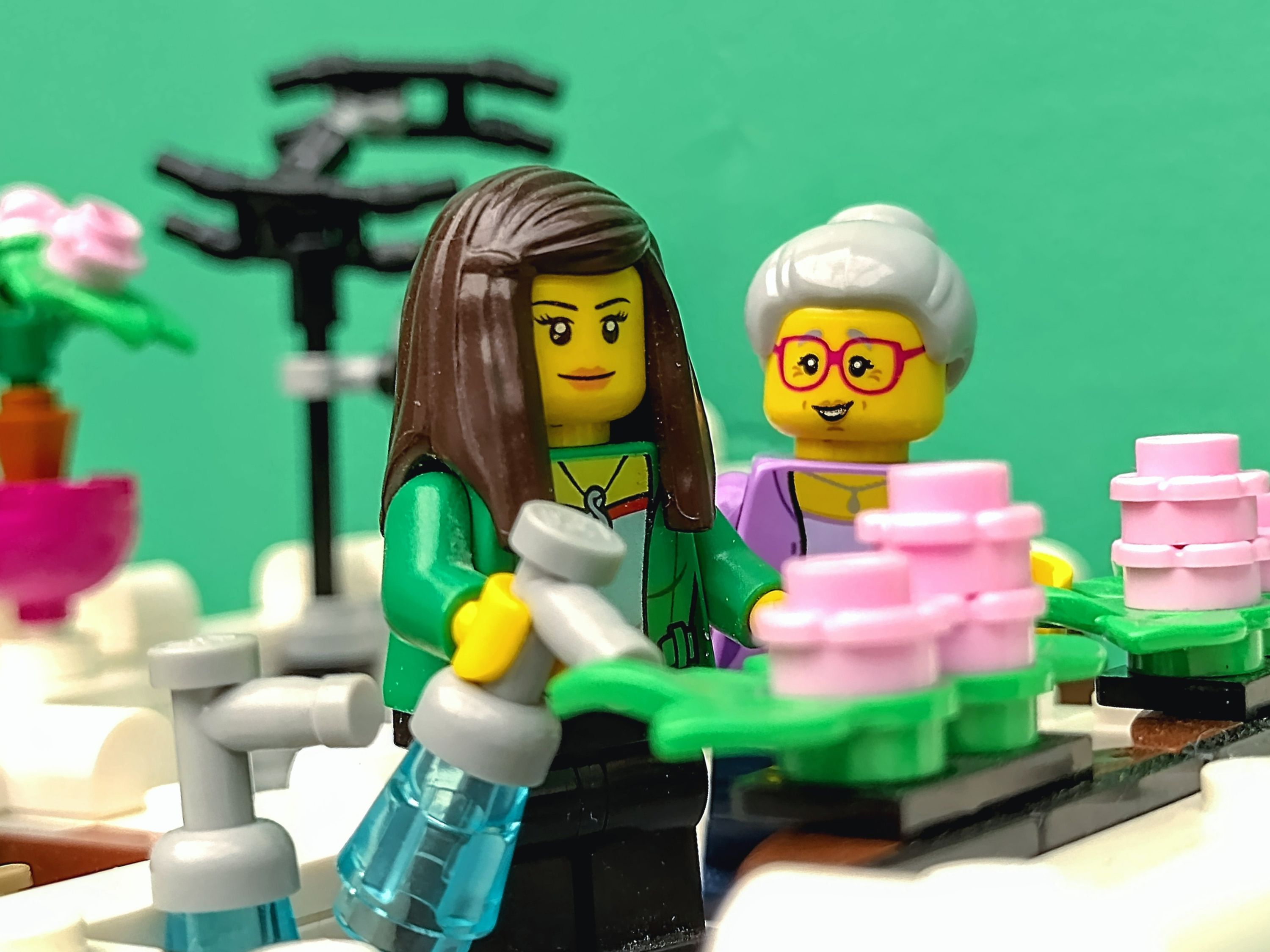 🪻Ma, I know how to water the plants, ok? — a brick-built scene by @pixalixbrix, from the world 31131 Creator Street