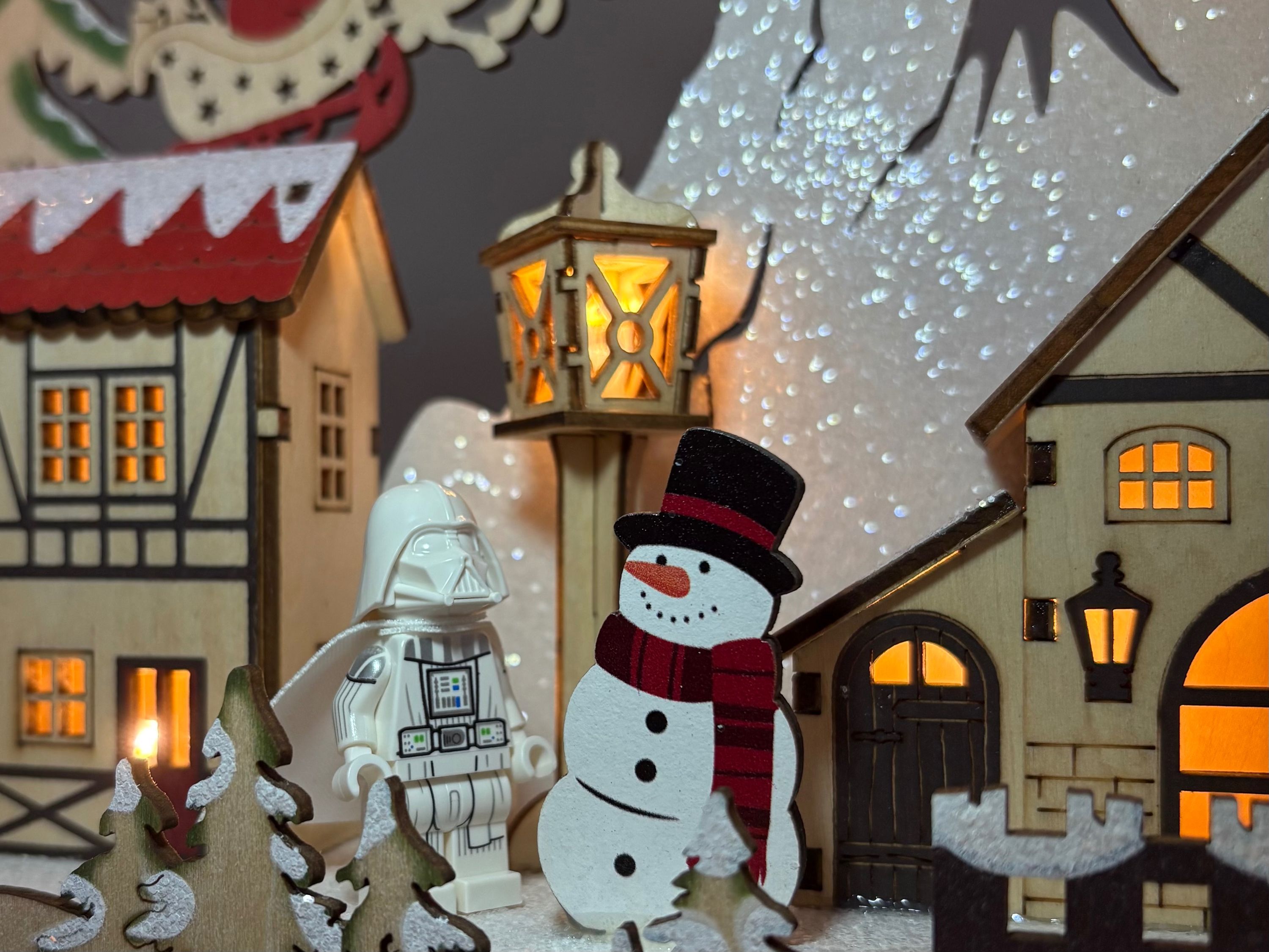 A brick-built scene by @brickman, from the world A Visit Up North