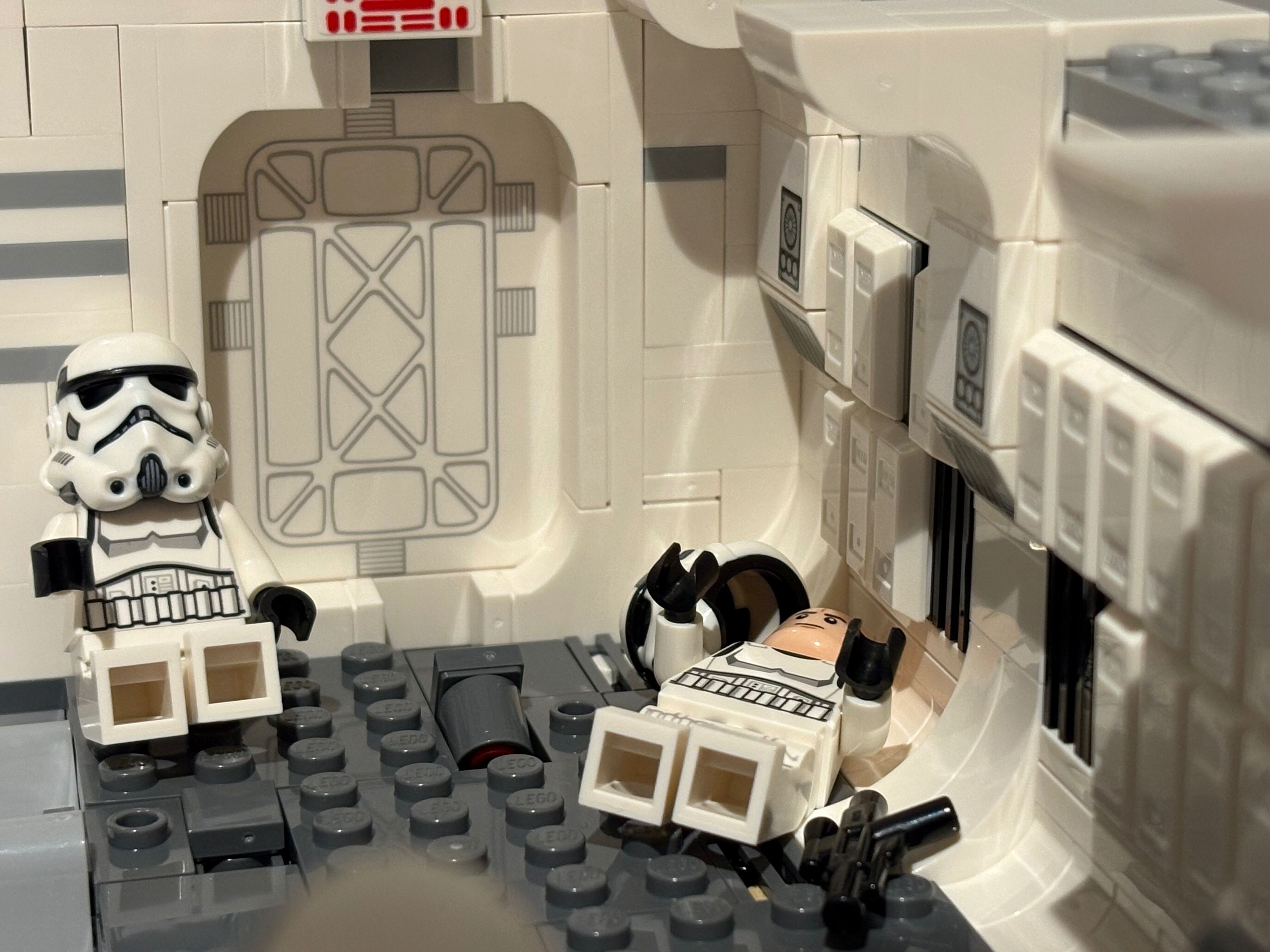 Stormtroopers down — a brick-built scene by @brickman, from the world A galaxy close by