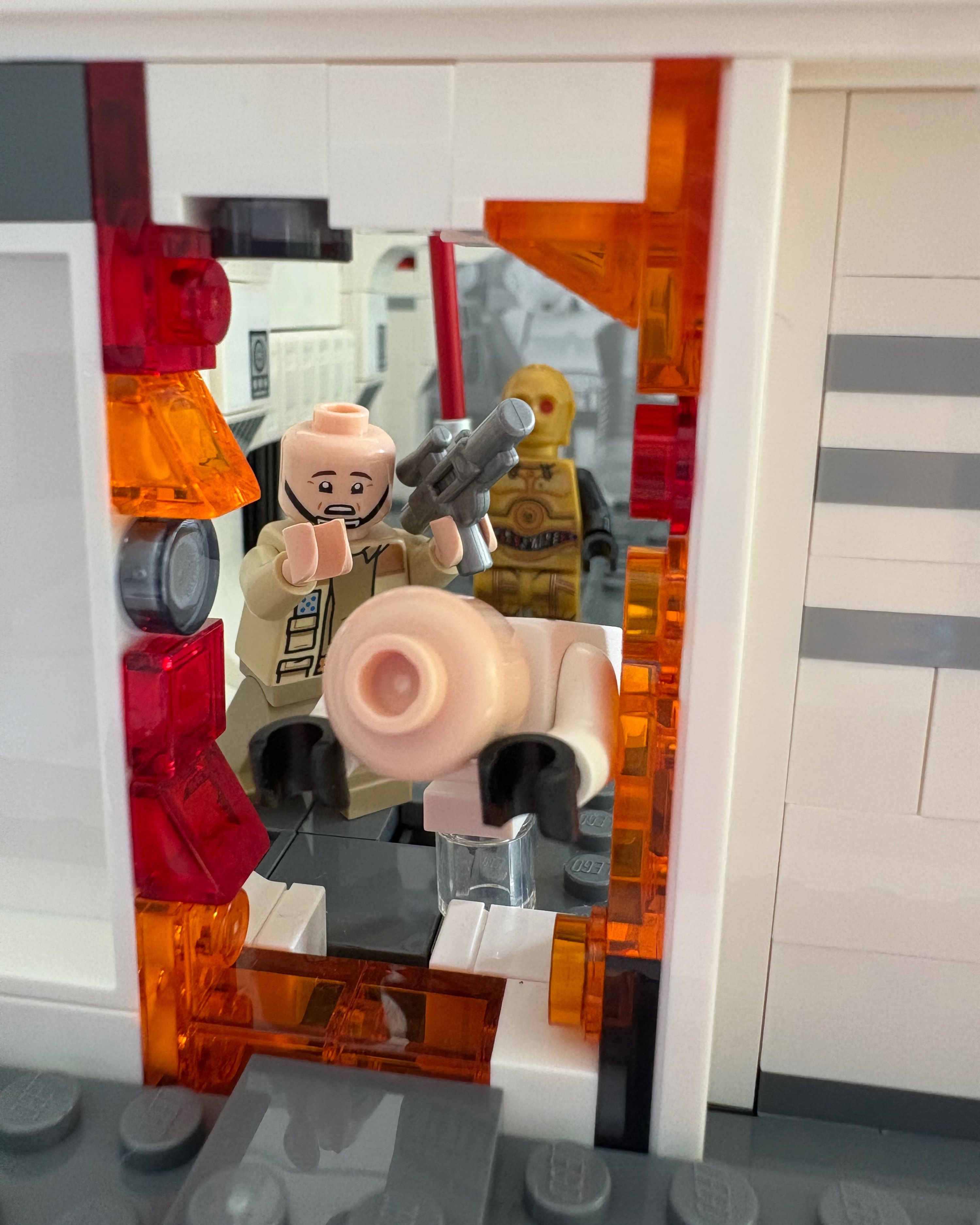 They must get away by any means necessary! A stormtrooper dives through the door! — a brick-built scene by @brickman, from…