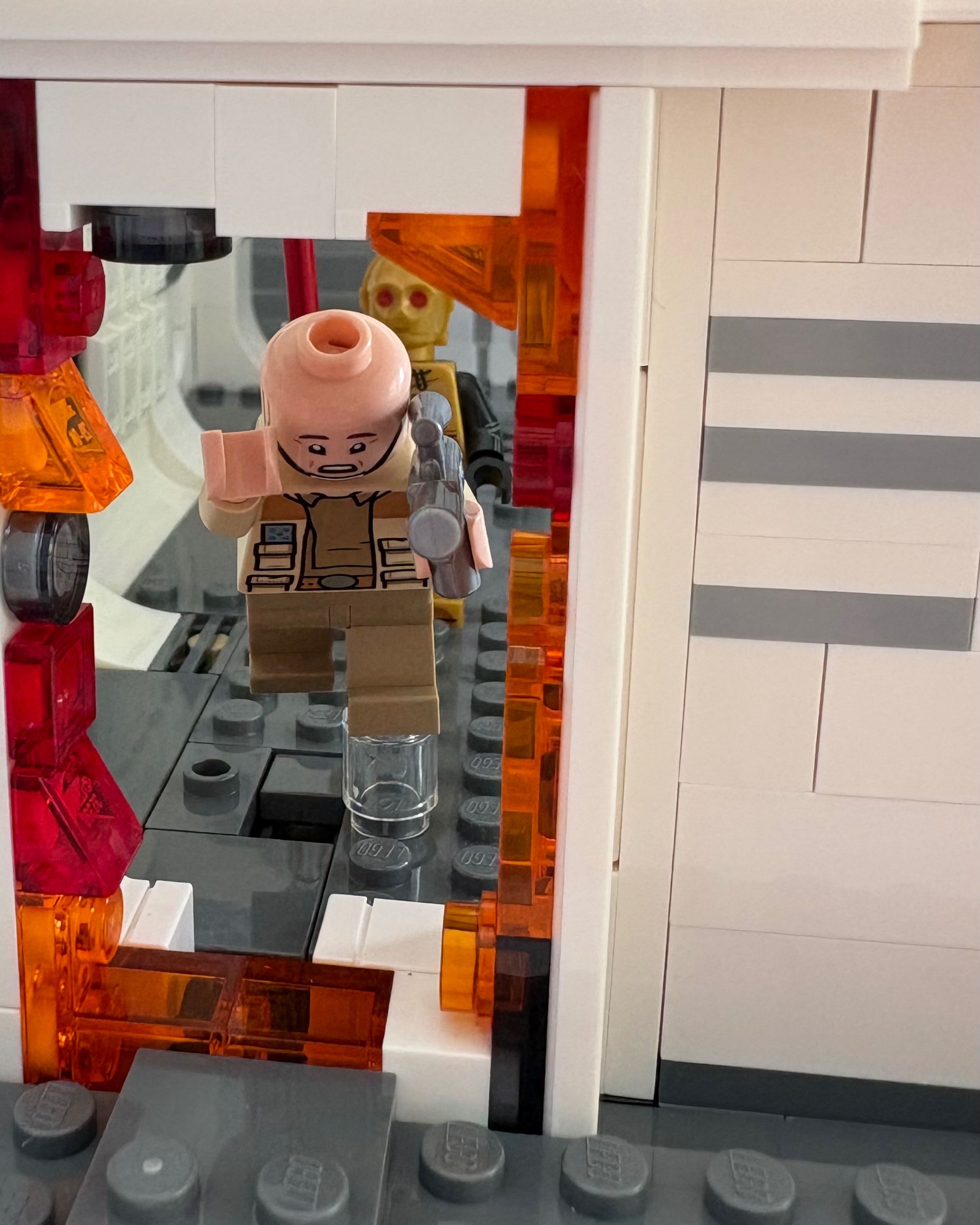 The rebel barely makes it. — a brick-built scene by @brickman, from the world A galaxy close by