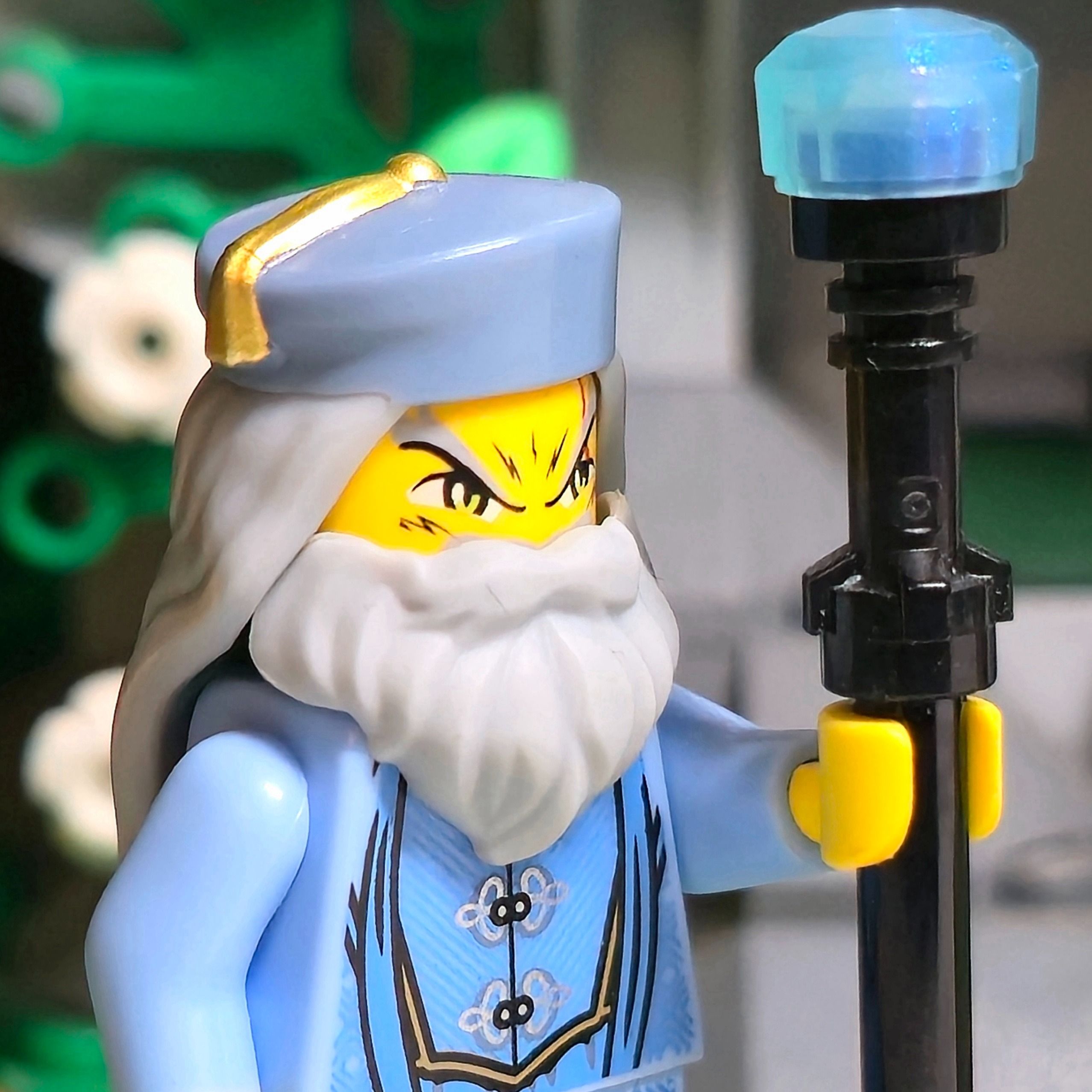 Beware the crazed gaze of the wizard 👀 — a brick-built scene by @nz_lego_collector, from the world Domsmerci