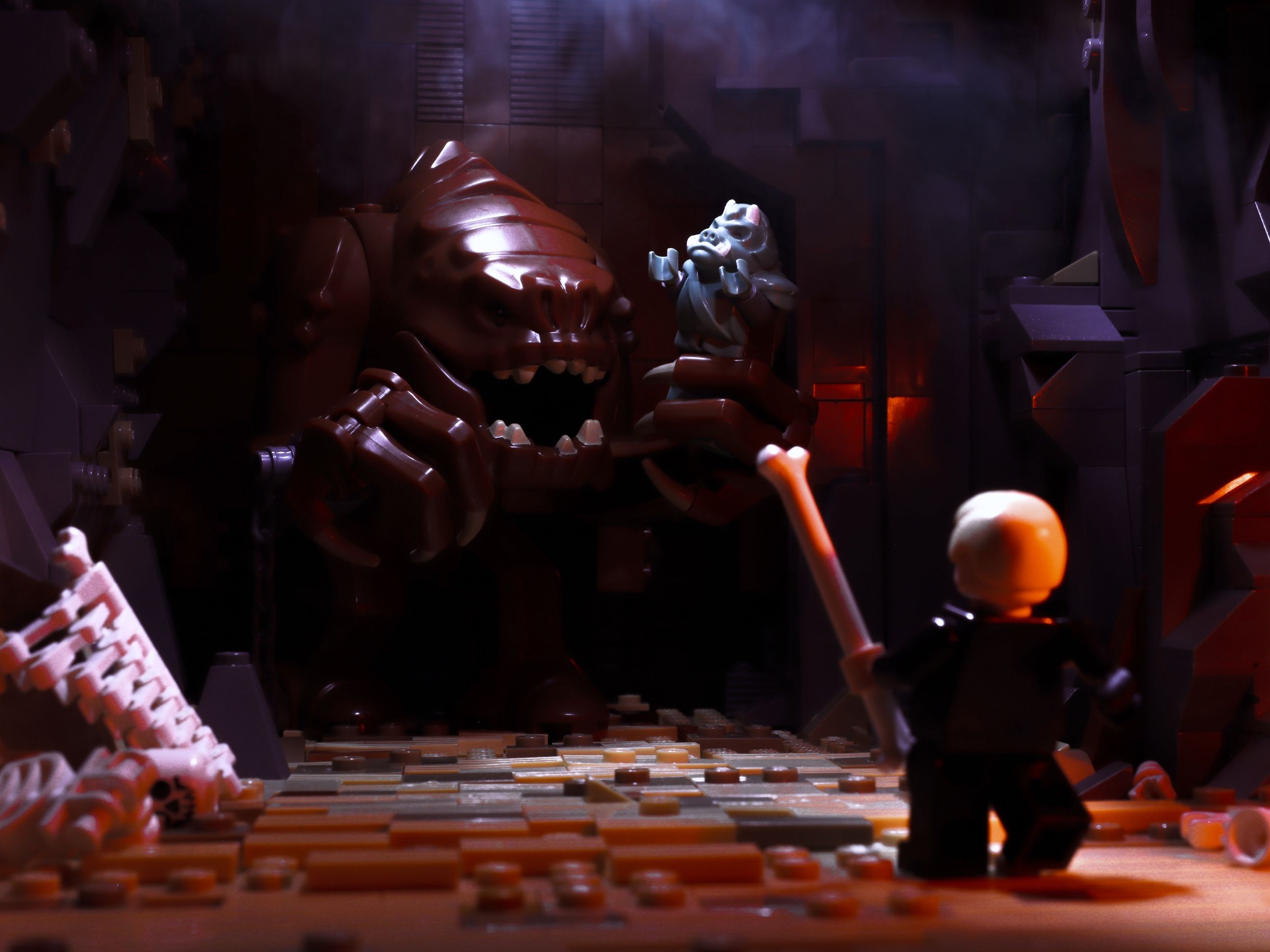 Battle Beneath the Slug! — a brick-built scene by @figfeature, from the world Creative