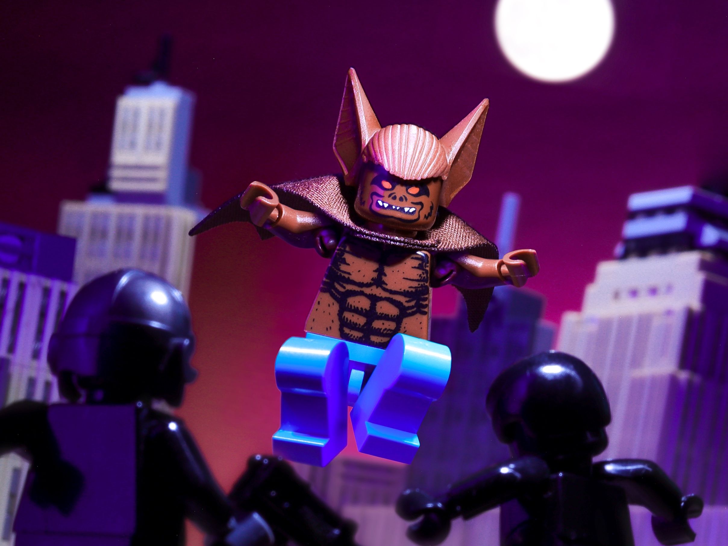 Man-Bat Attack — a brick-built scene by @figfeature, from the world Creative