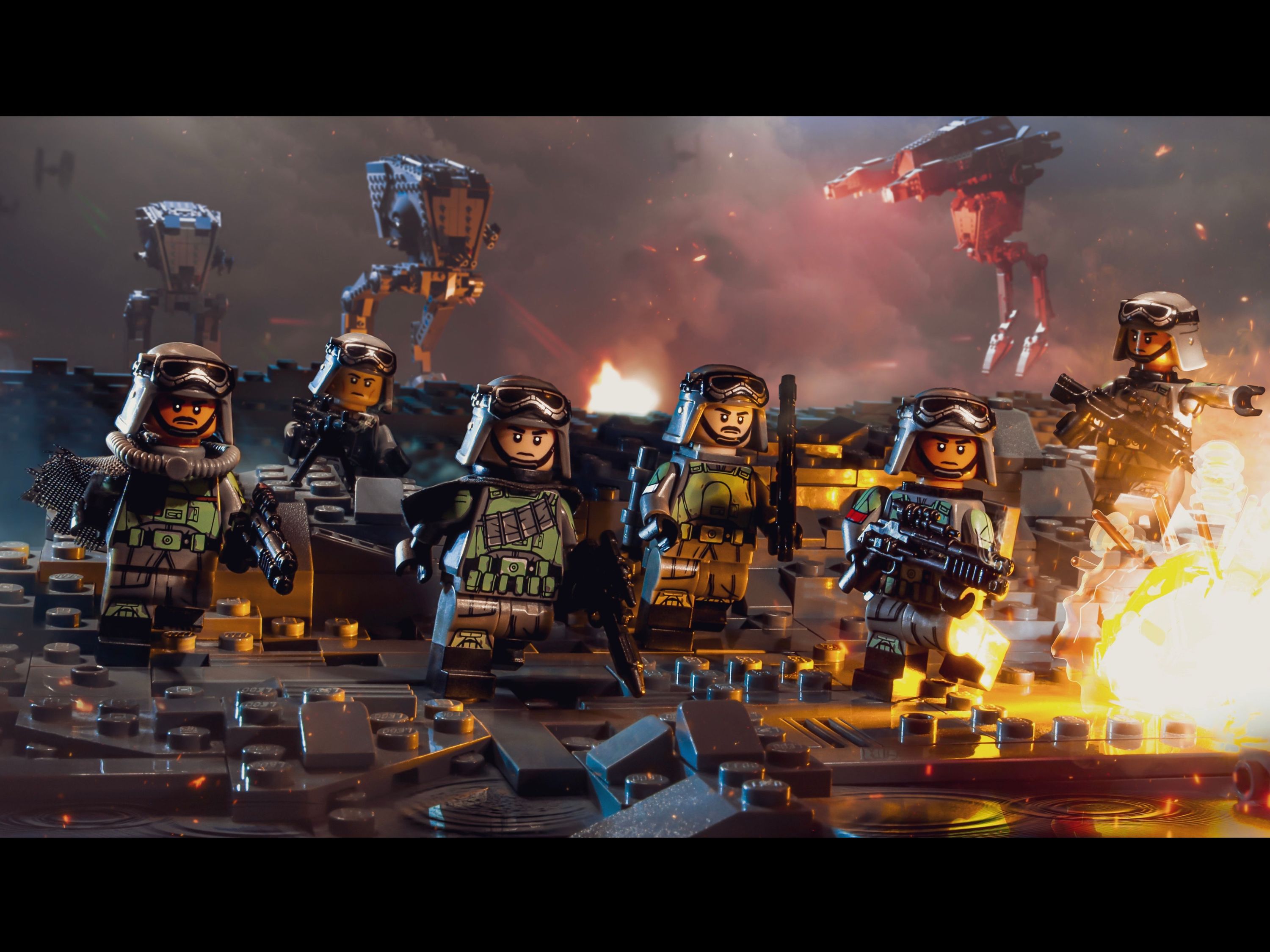 Mimban Battlefield, reinforcements on the way. — a brick-built scene by @figfeature, from the world Creative