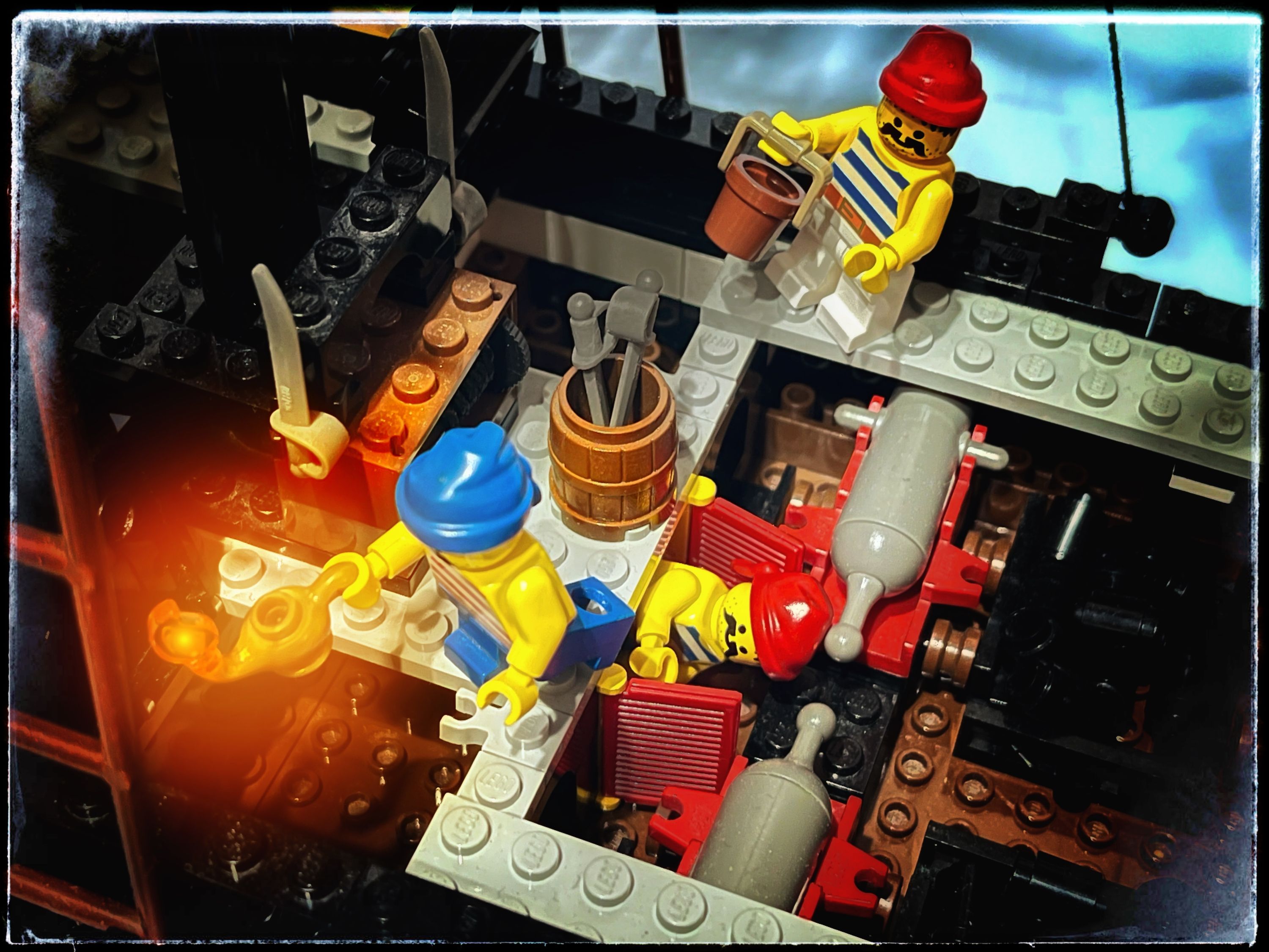 A brick-built scene by @nostalgicbrickgr, from the world Creative