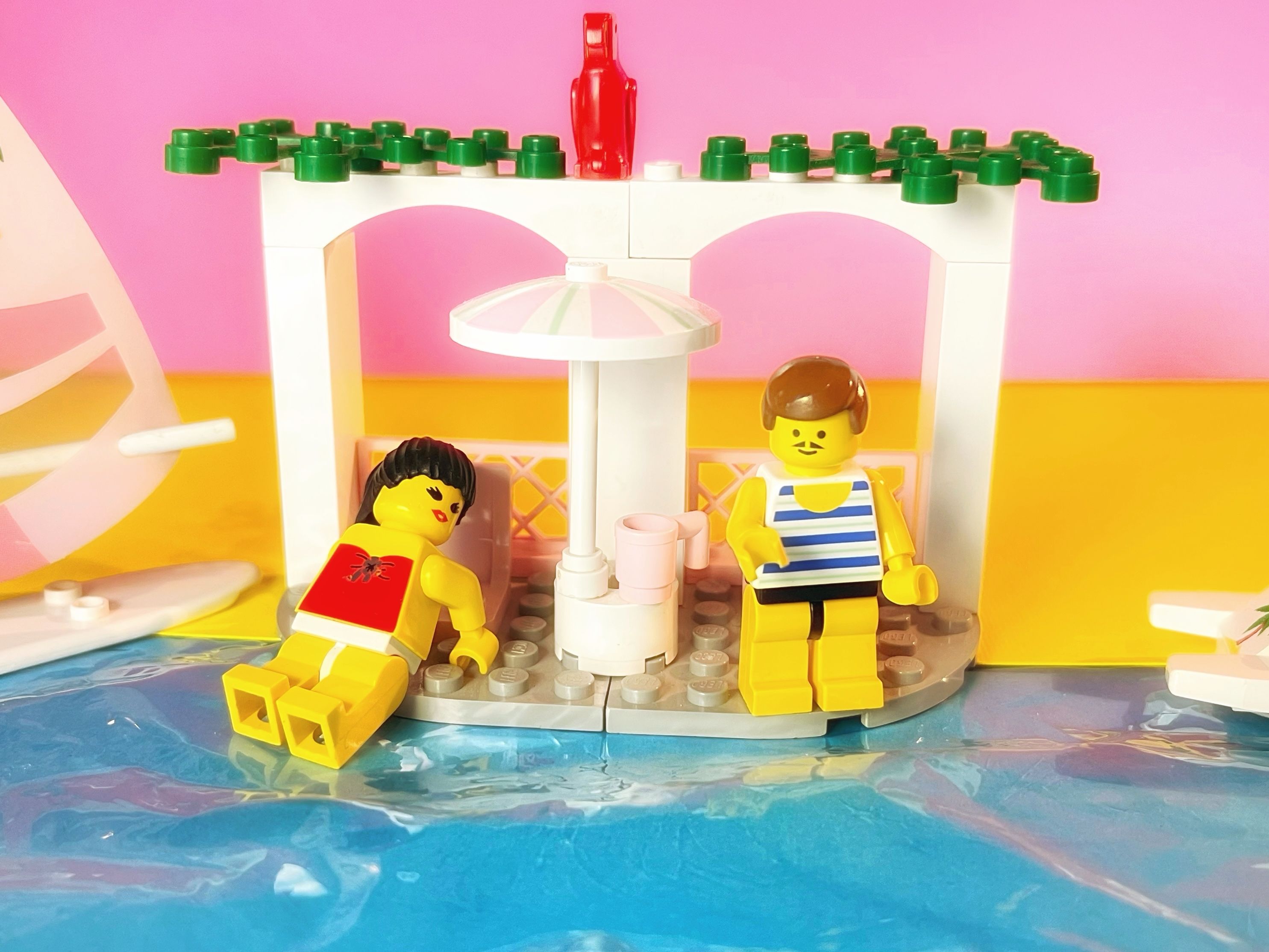 A brick-built scene by @nostalgicbrickgr, from the world Legoland