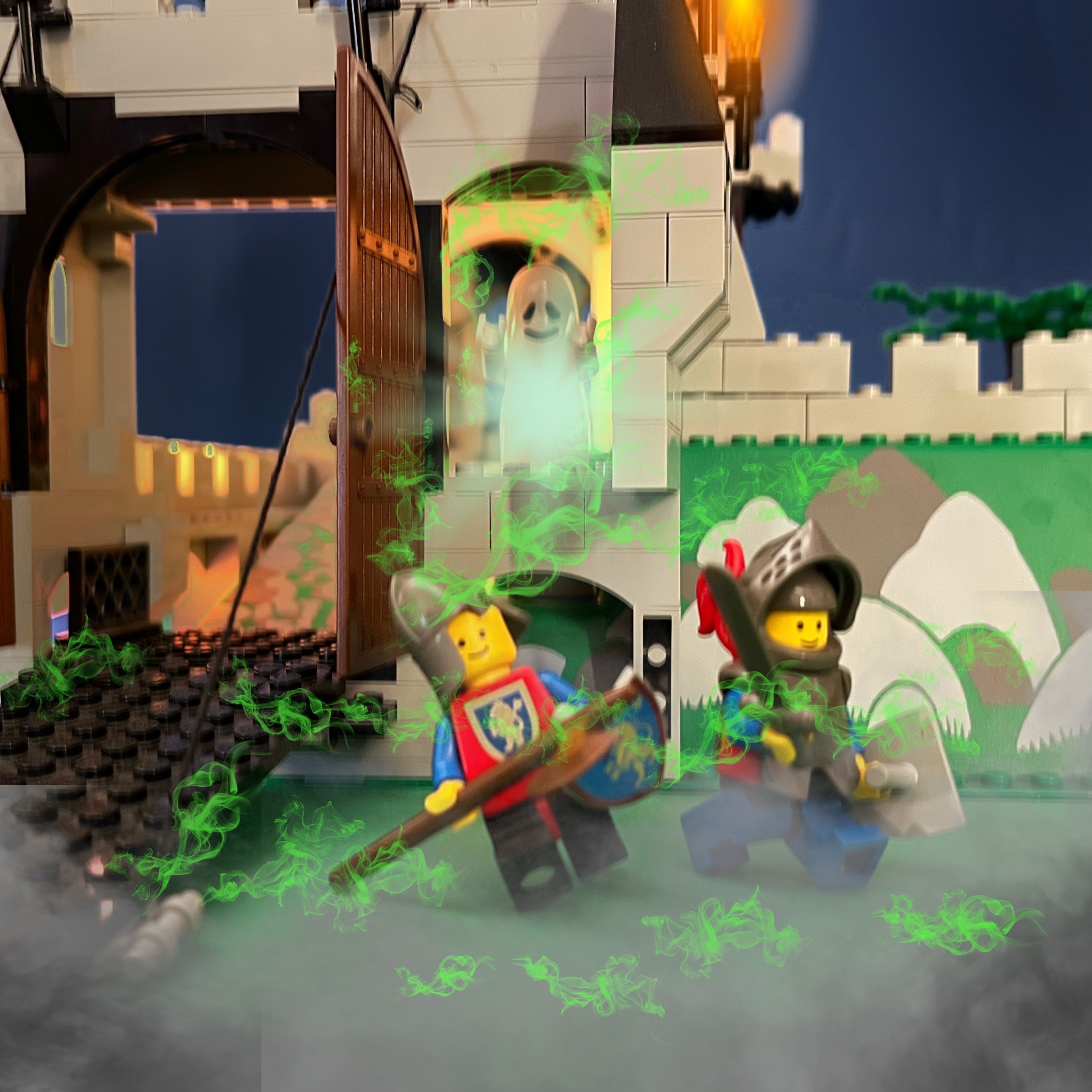 A brick-built scene by @nostalgicbrickgr, from the world Creative