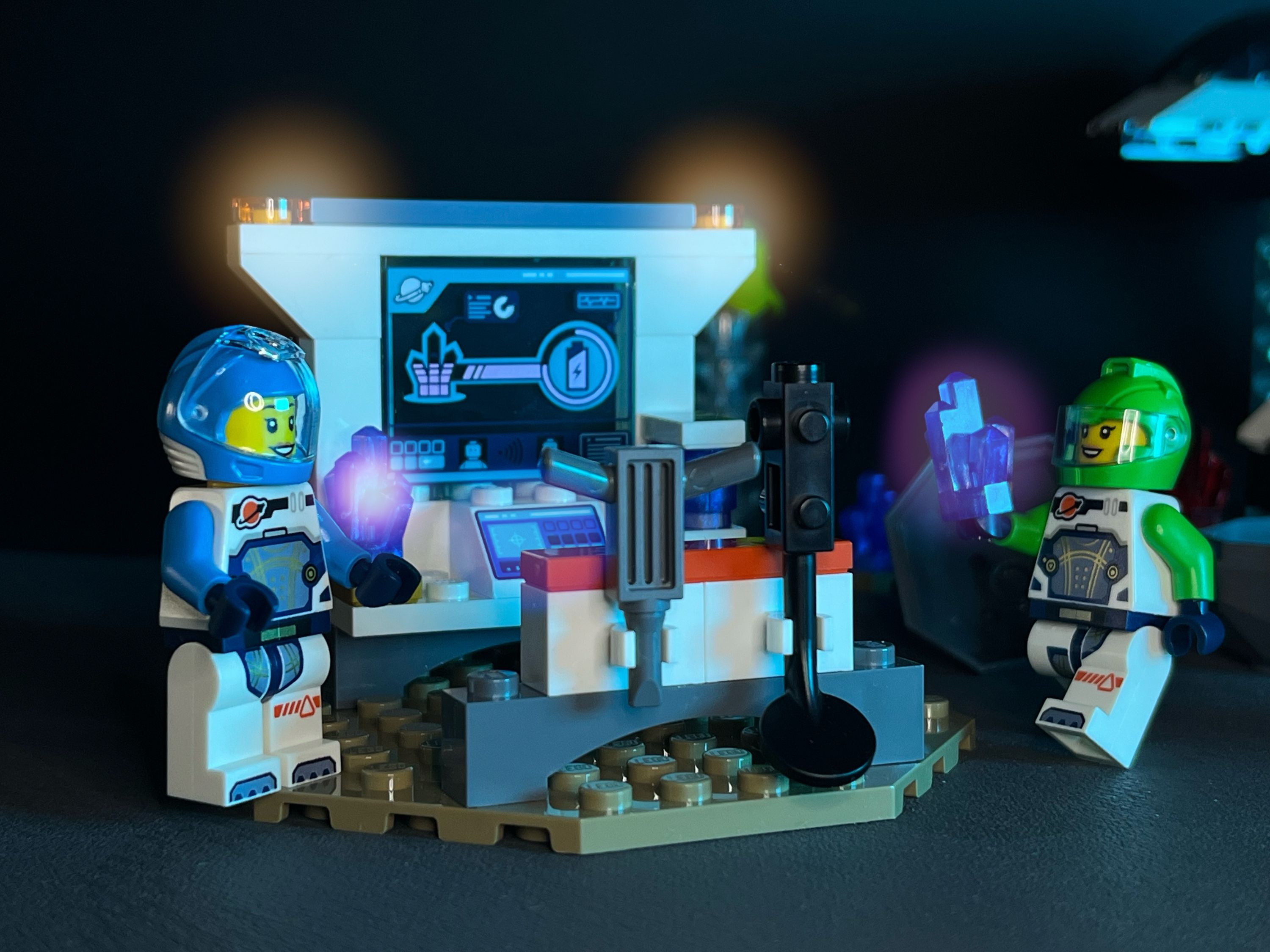 A brick-built scene by @nostalgicbrickgr, from the world Space