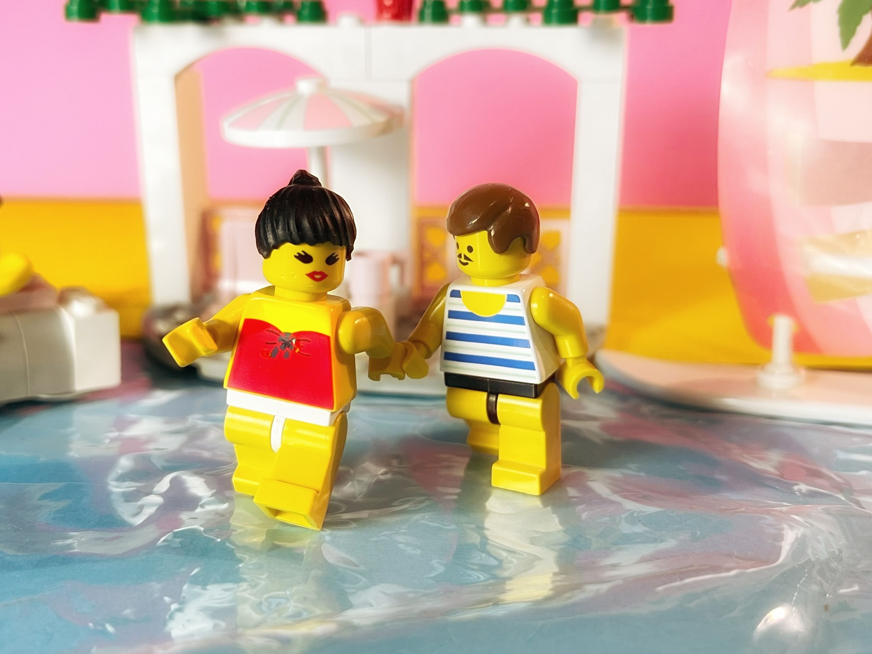A brick-built scene by @nostalgicbrickgr, from the world Legoland