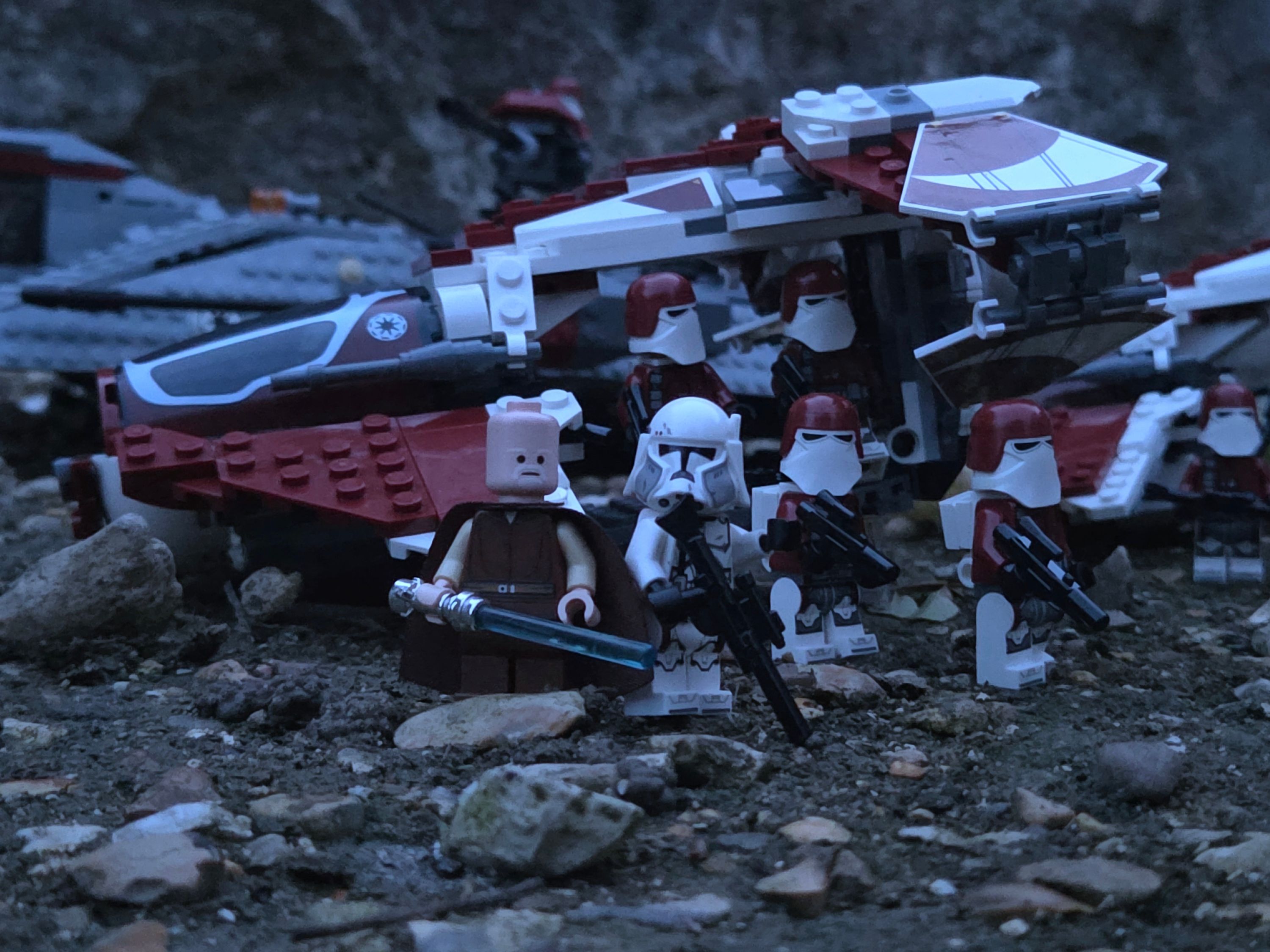 A brick-built scene by @khaiekdvoukdamezhniy, from the world Star Wars - Mygeeto